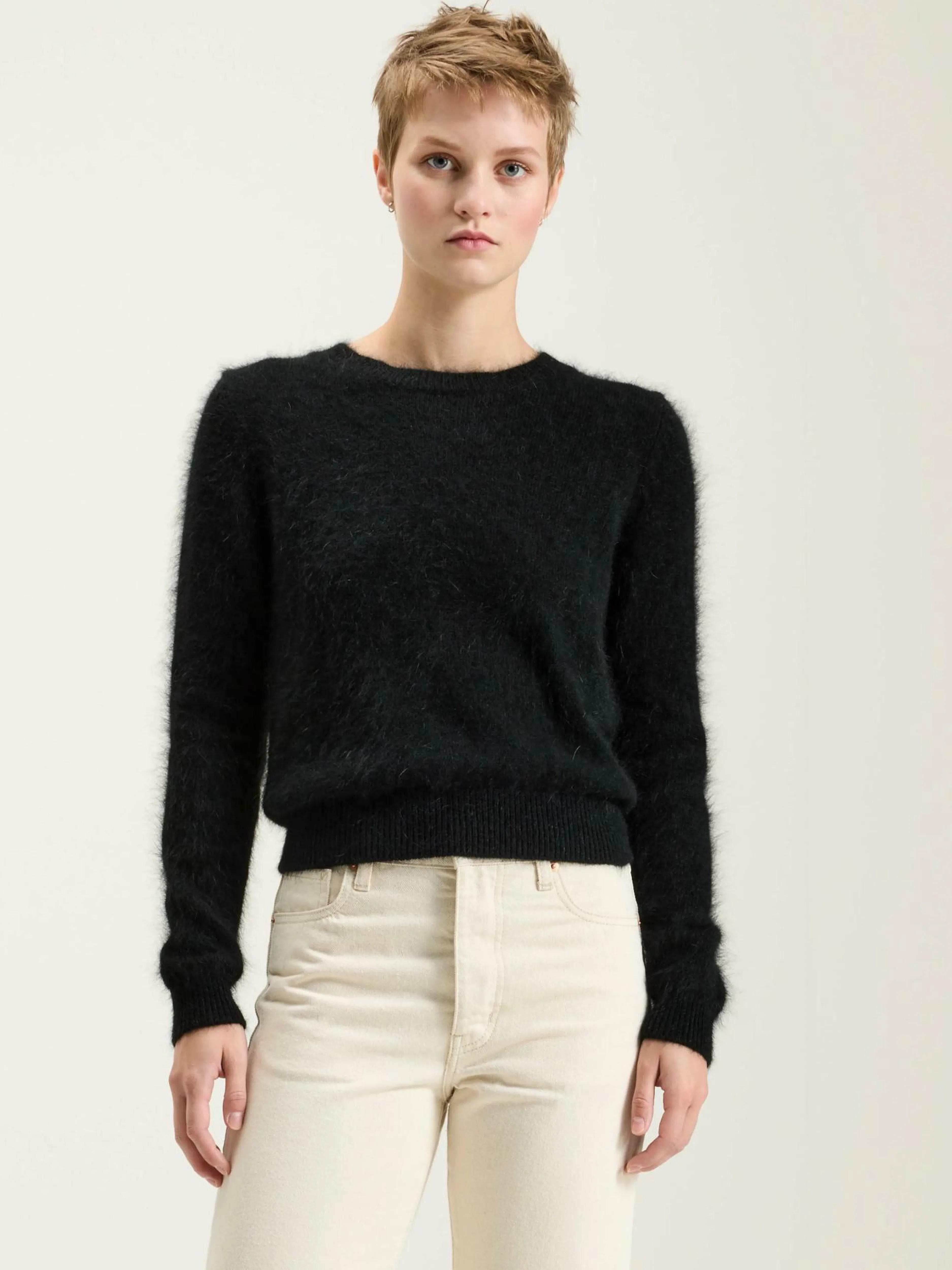 Mailles-Bellerose Pull En Angora Datti Off black