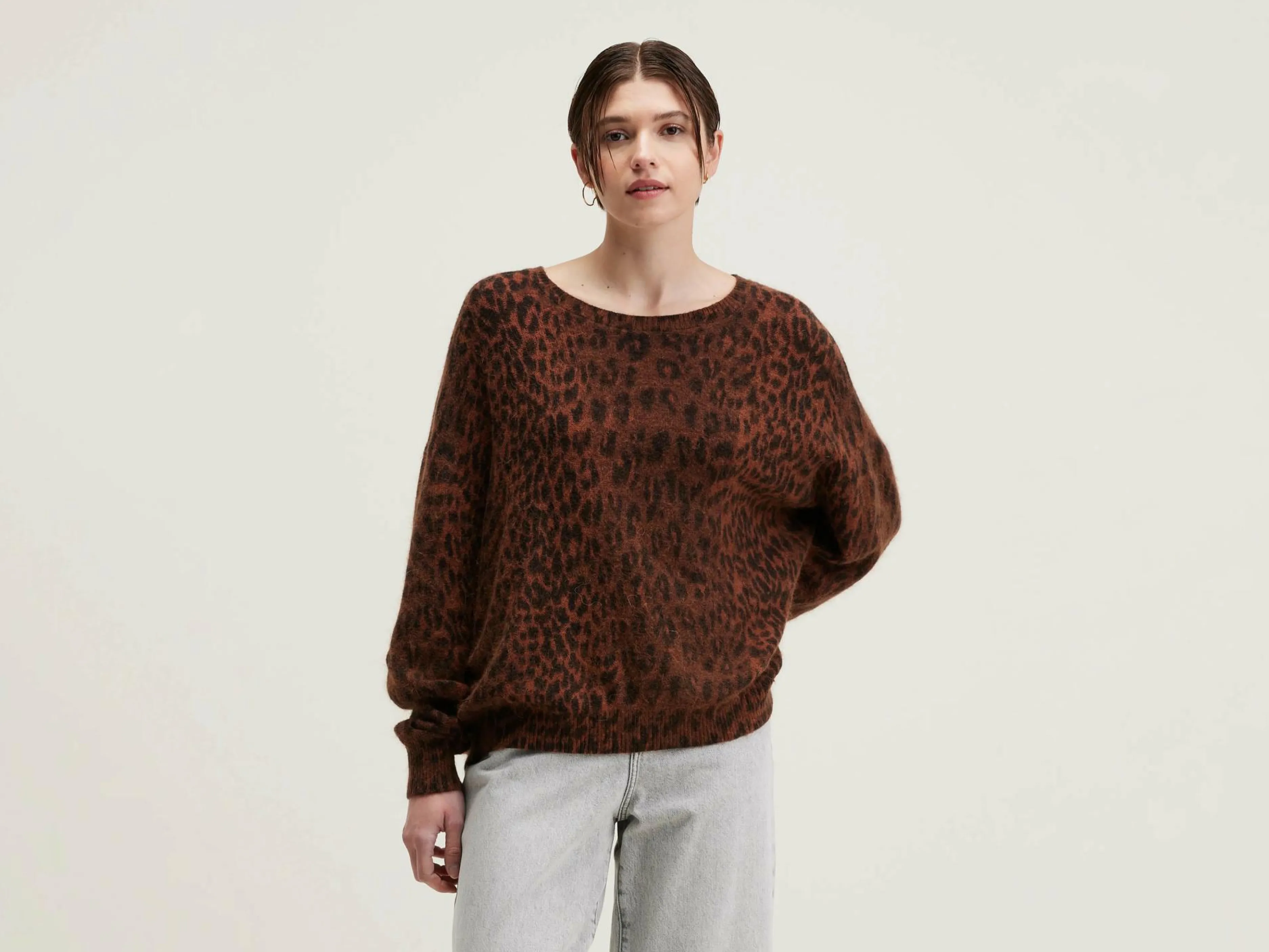 Mailles-Bellerose Pull En Angora Datus Coffee
