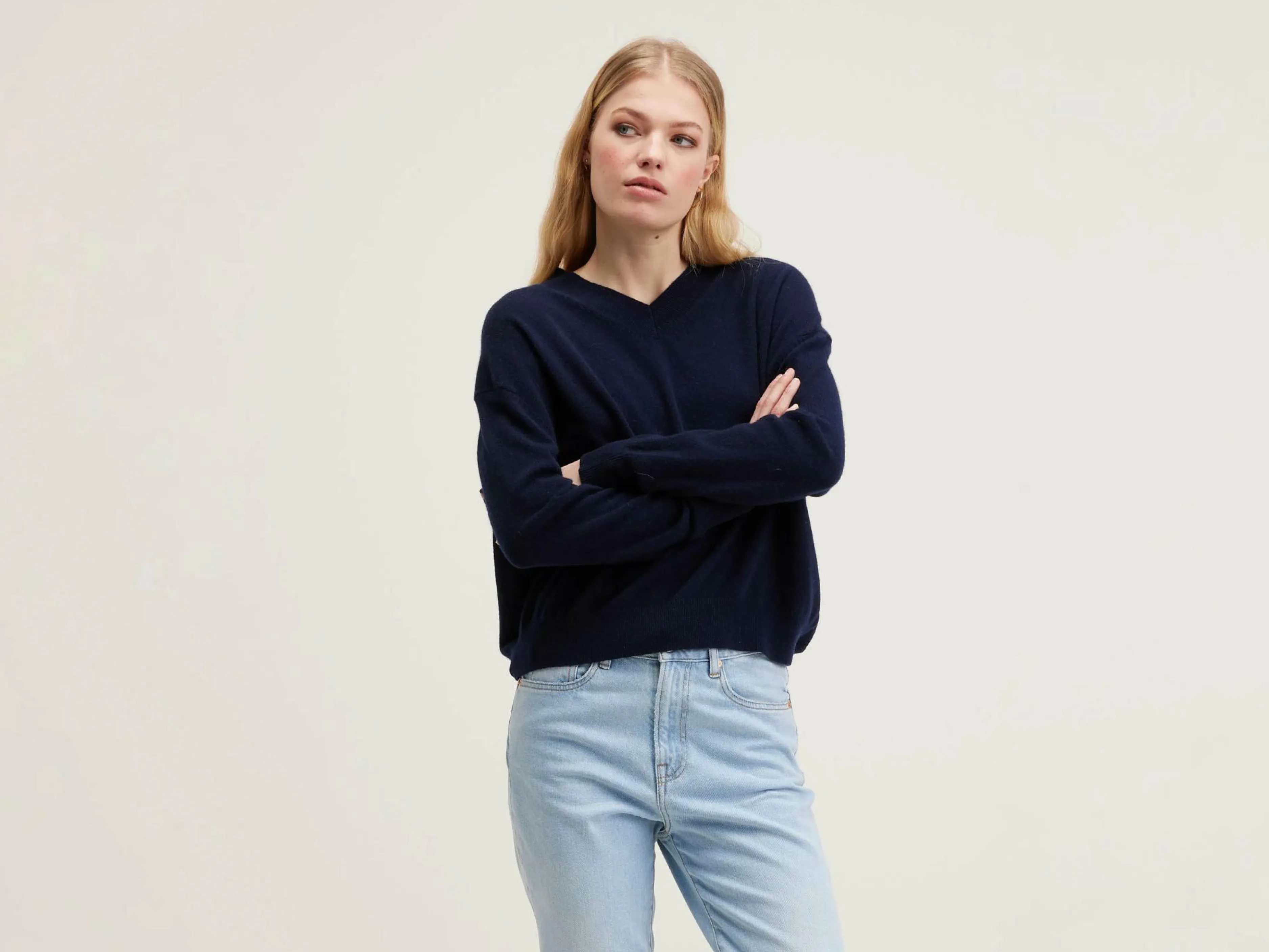 Mailles-Bellerose Pull En Cachemire Slax Navy