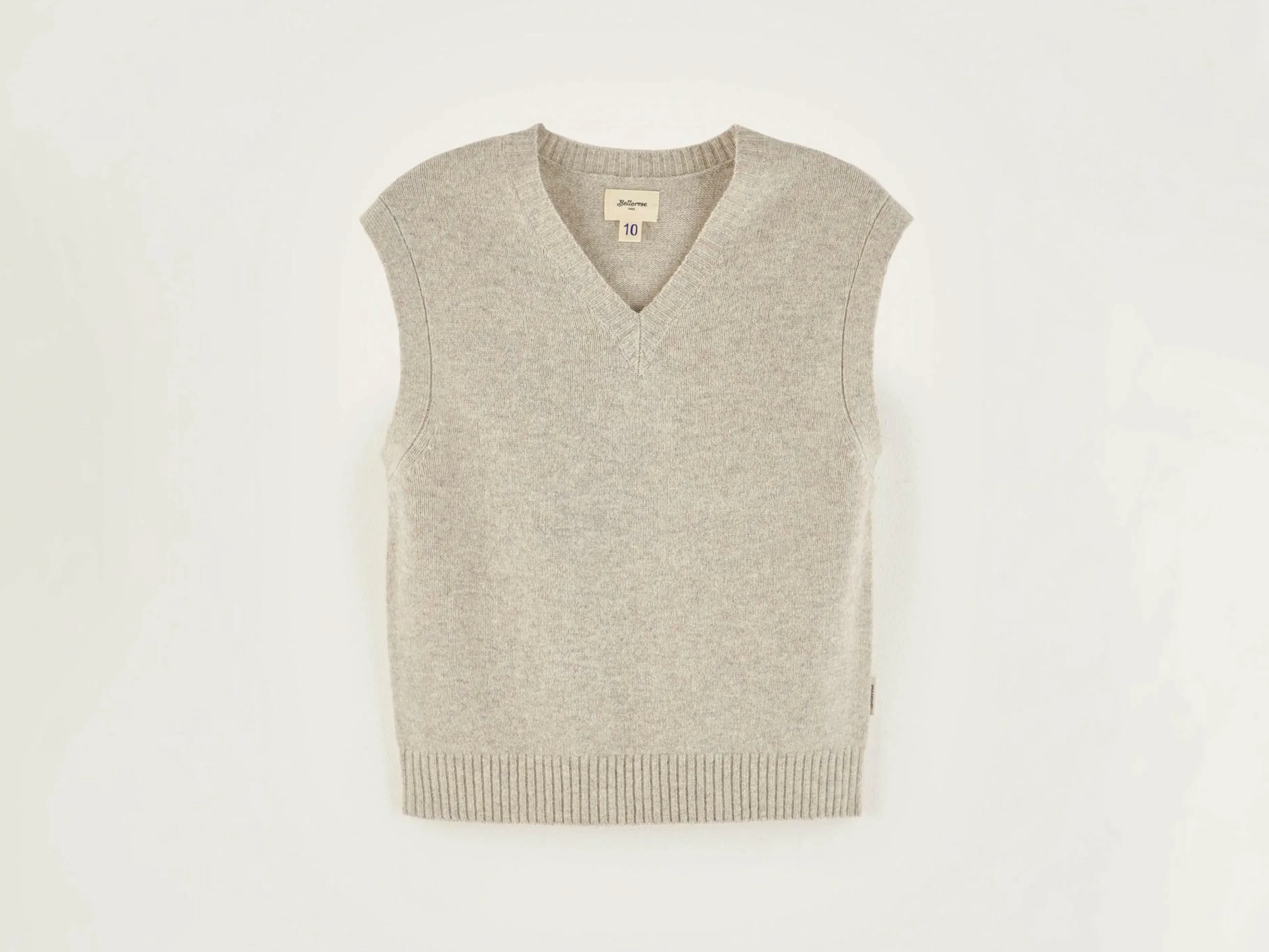 Mailles-Bellerose Pull Sans Manches Gatty Light grey