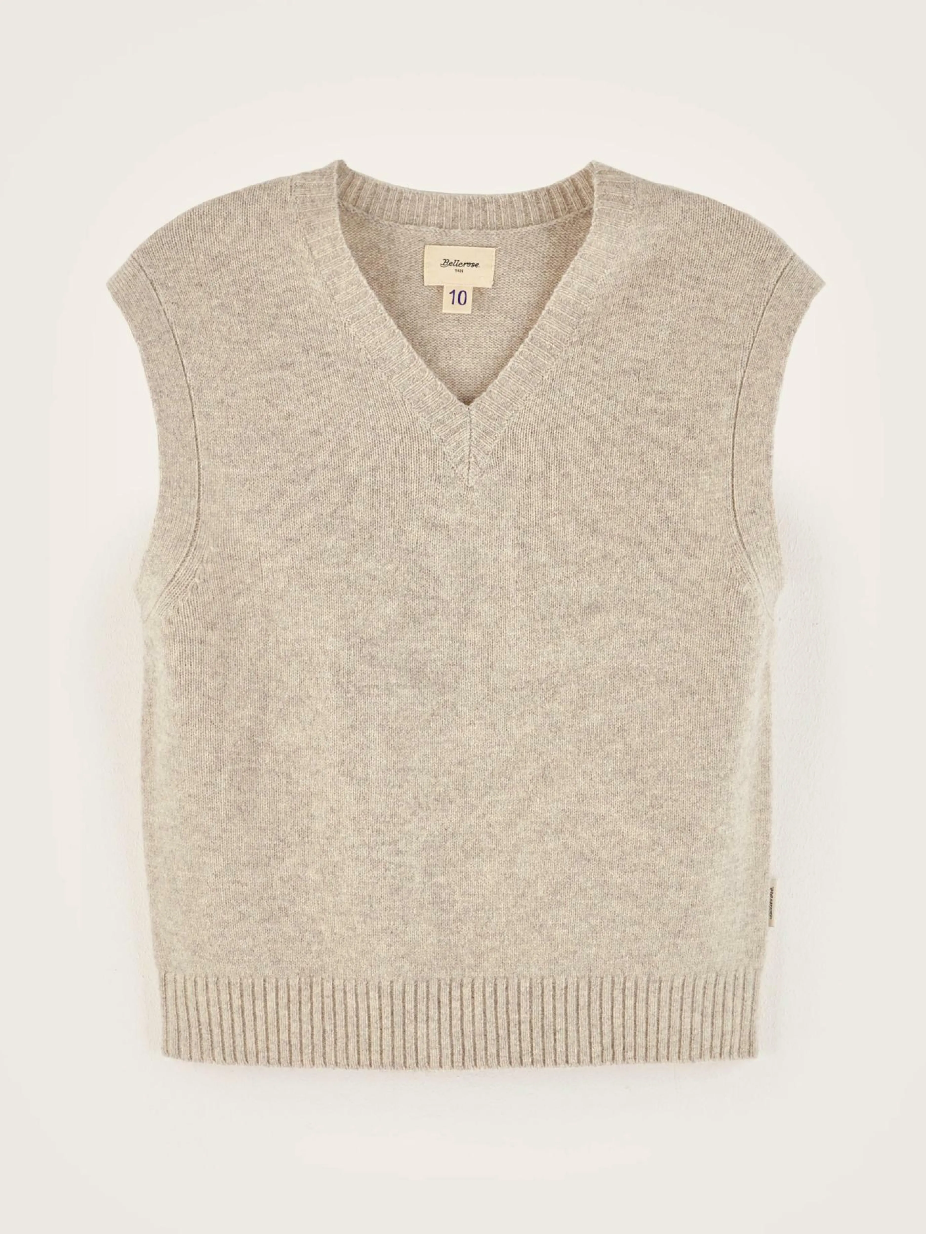 Mailles-Bellerose Pull Sans Manches Gatty Light grey
