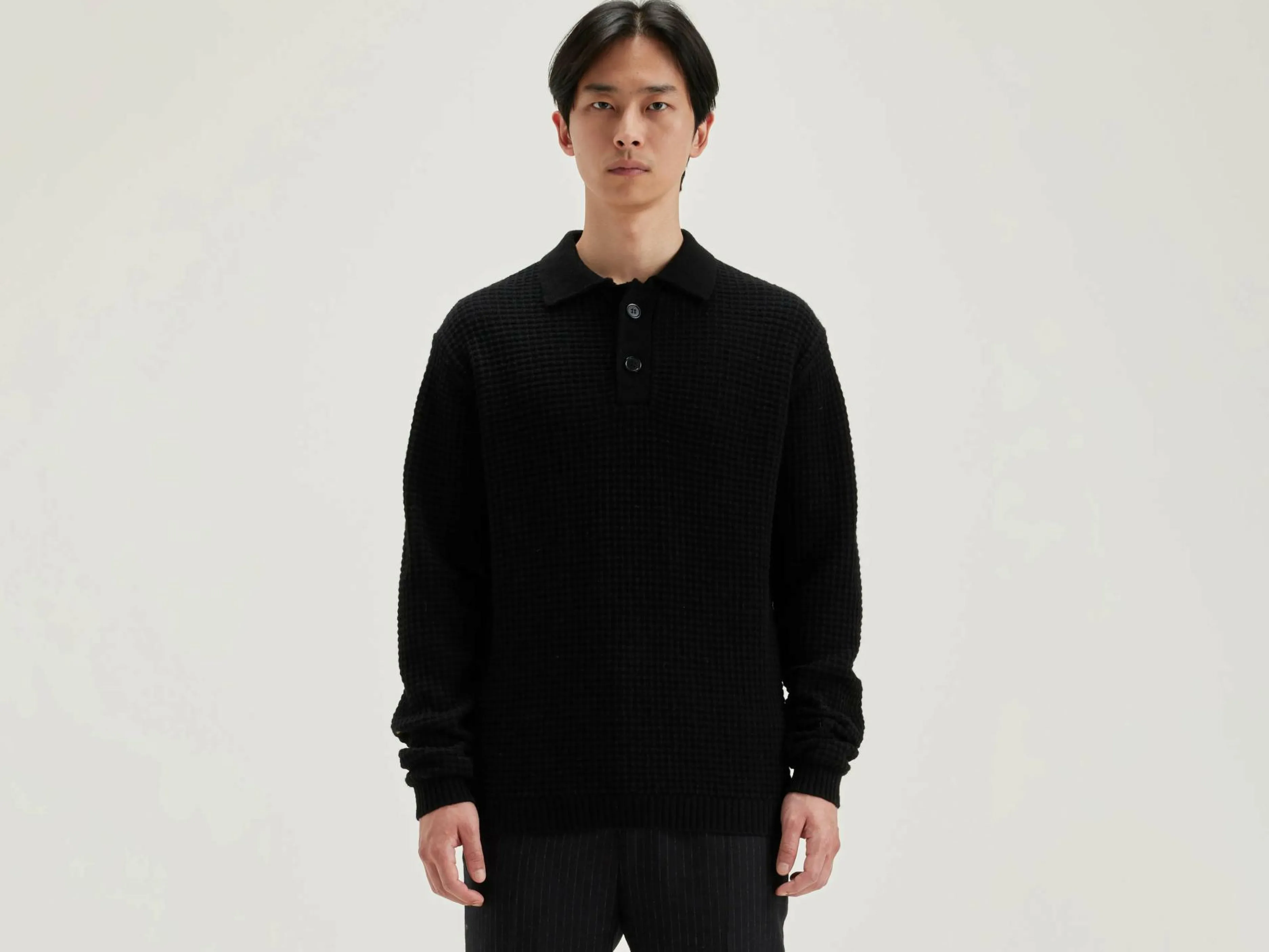 Mailles-Bellerose Pull Style Polo Allos Black