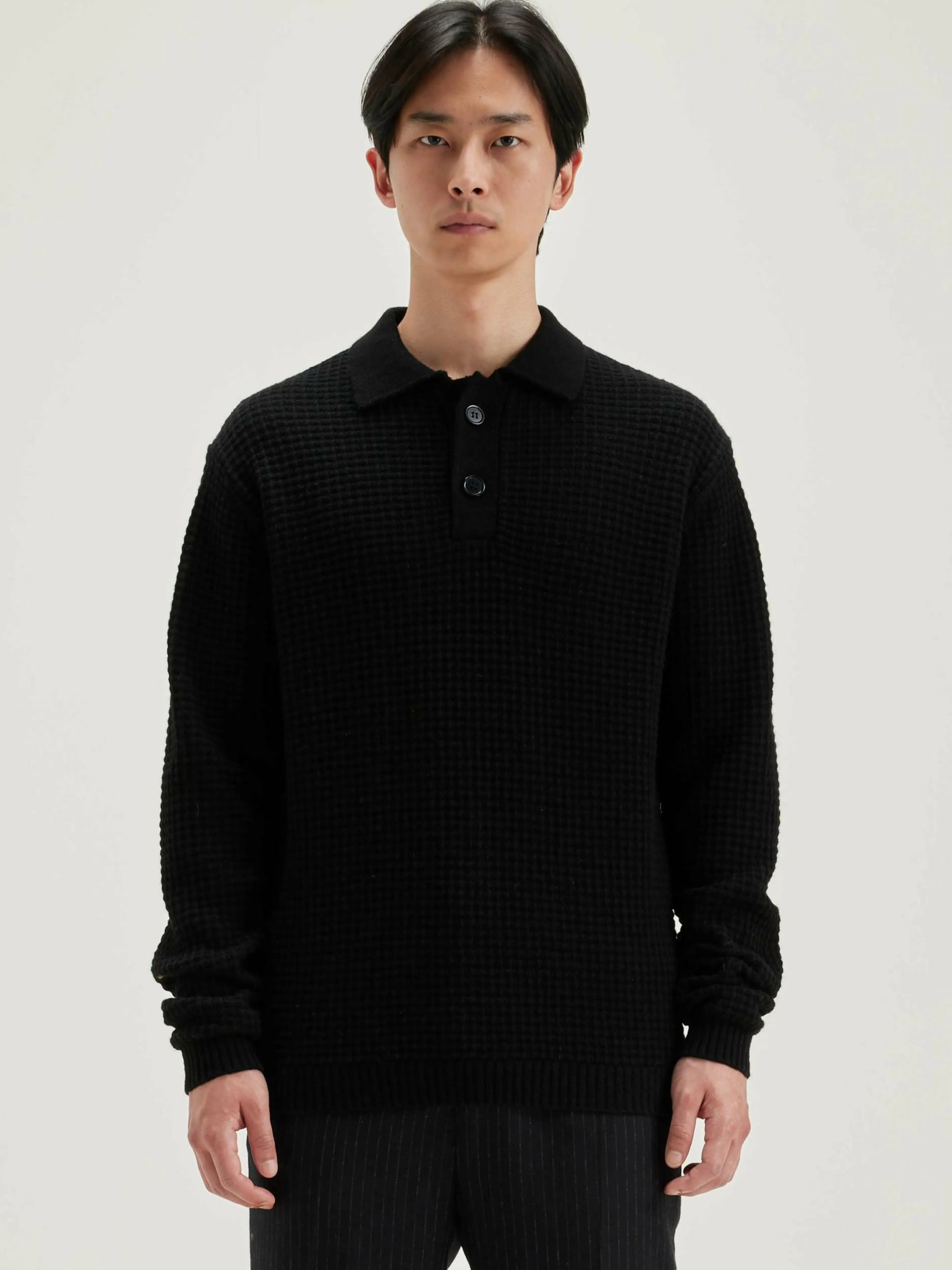 Mailles-Bellerose Pull Style Polo Allos Black