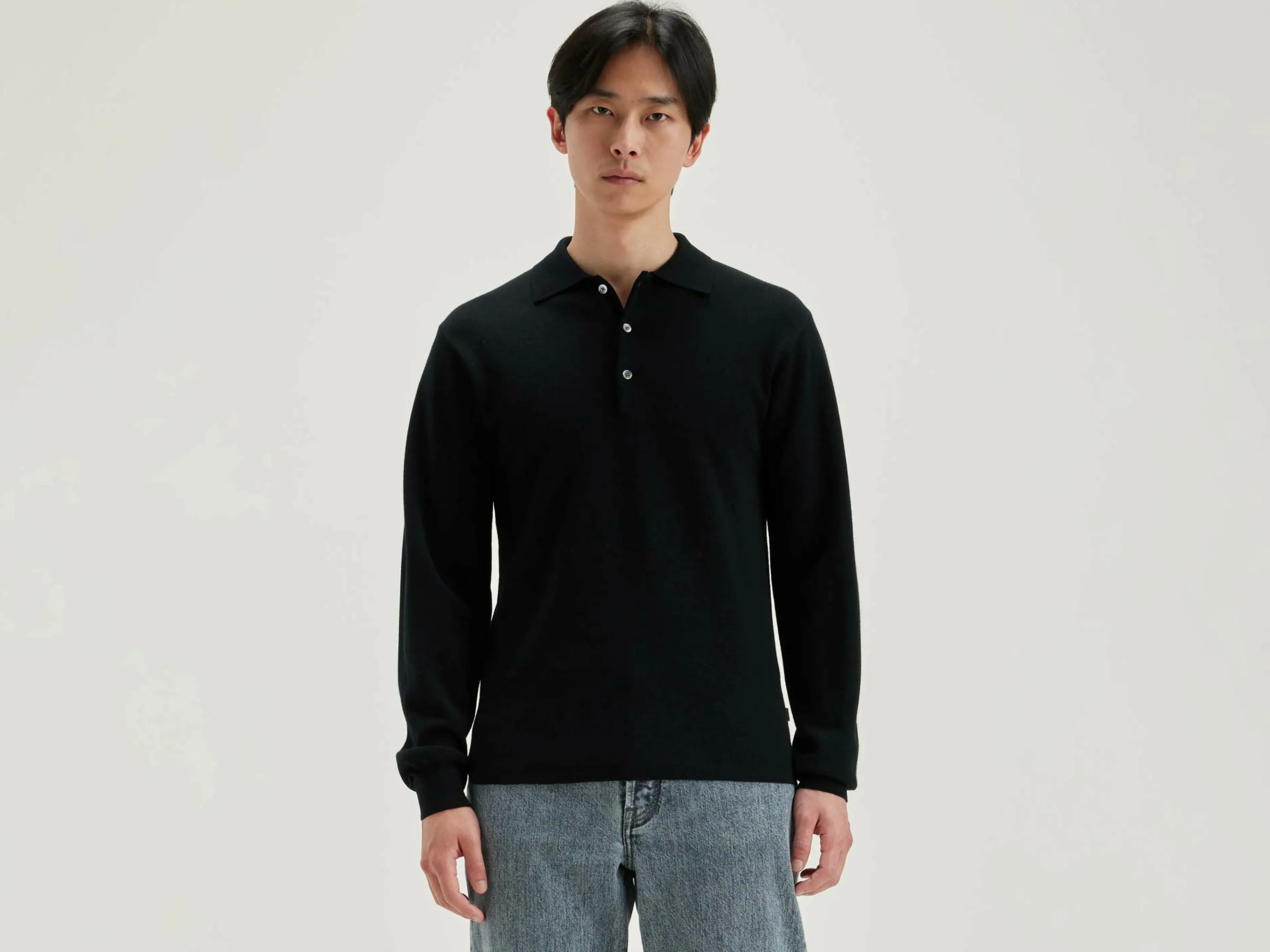 Mailles-Bellerose Pull Style Polo Dynol Black blue