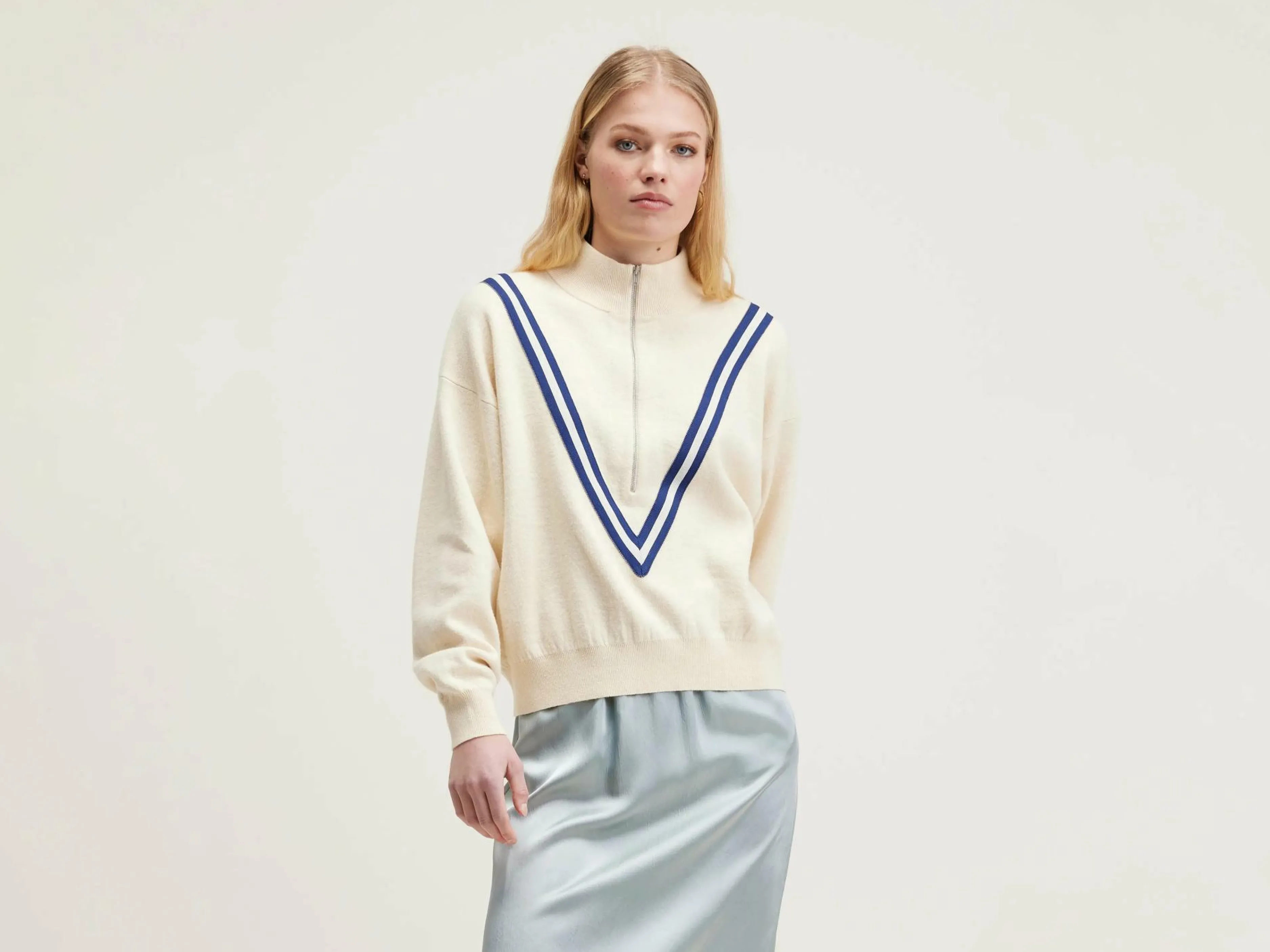 Mailles-Bellerose Pull Zippé Goppo