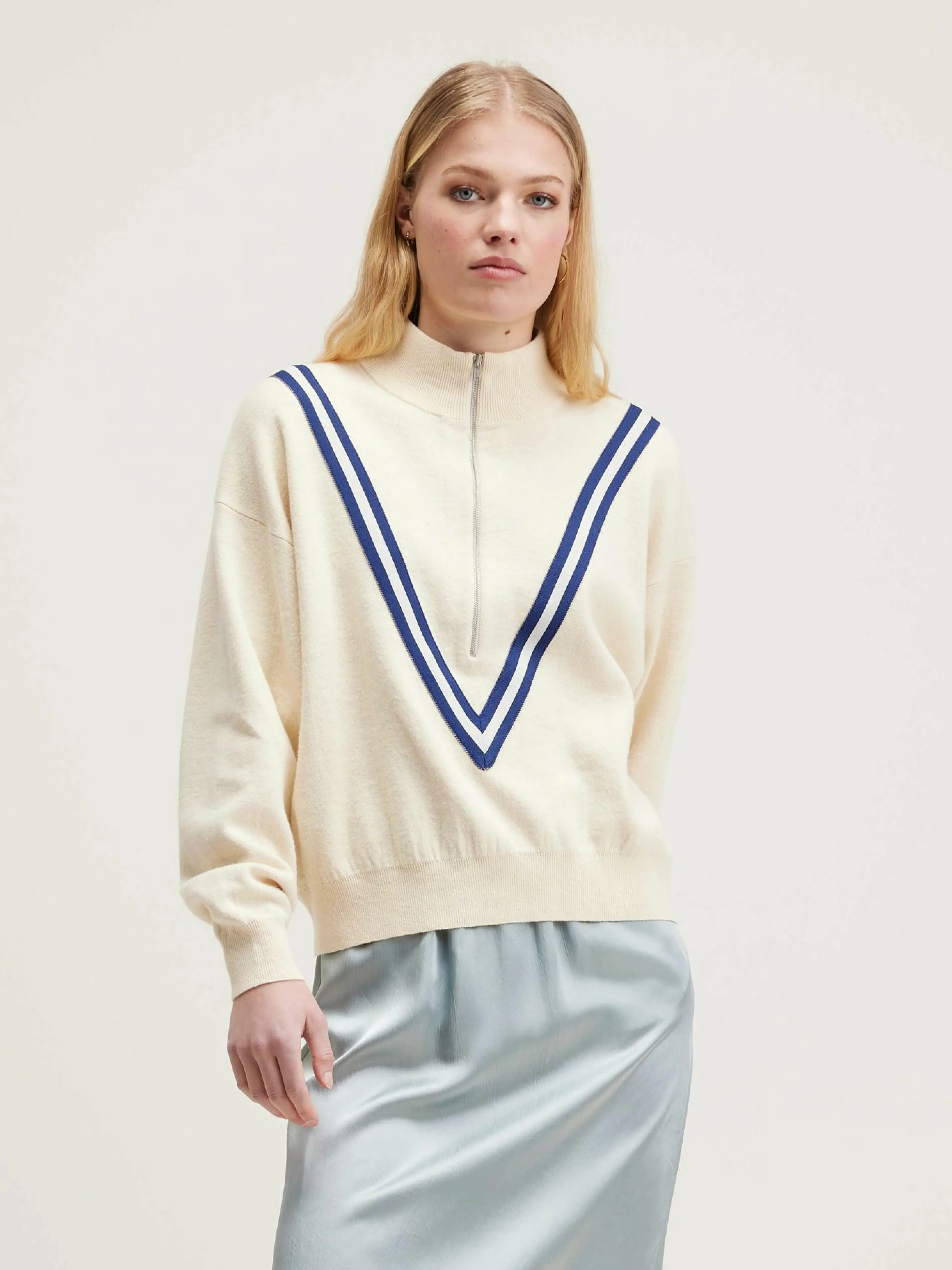 Mailles-Bellerose Pull Zippé Goppo