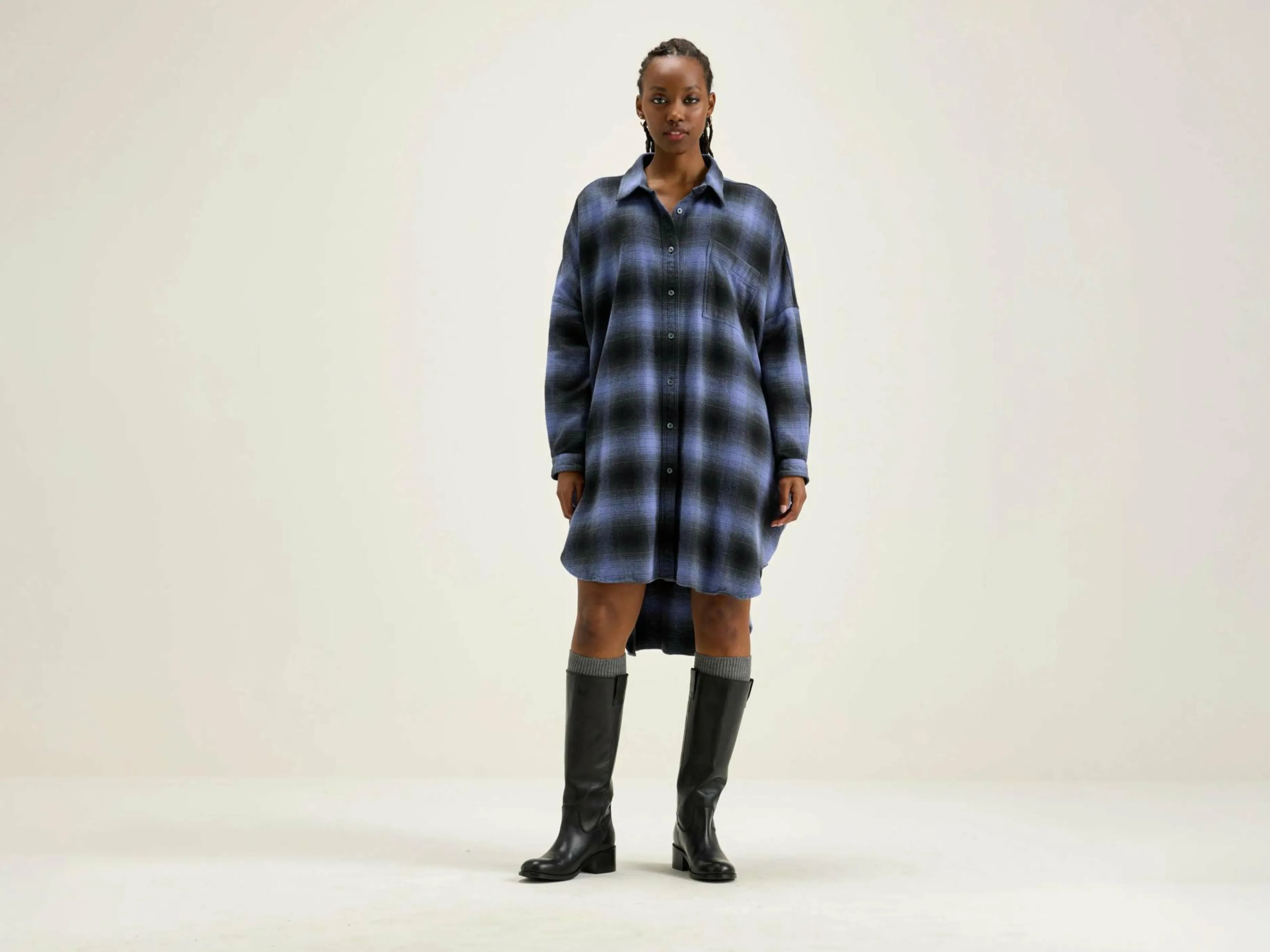 Robes-Bellerose Robe Chemise Genk Deep well / Myrtille
