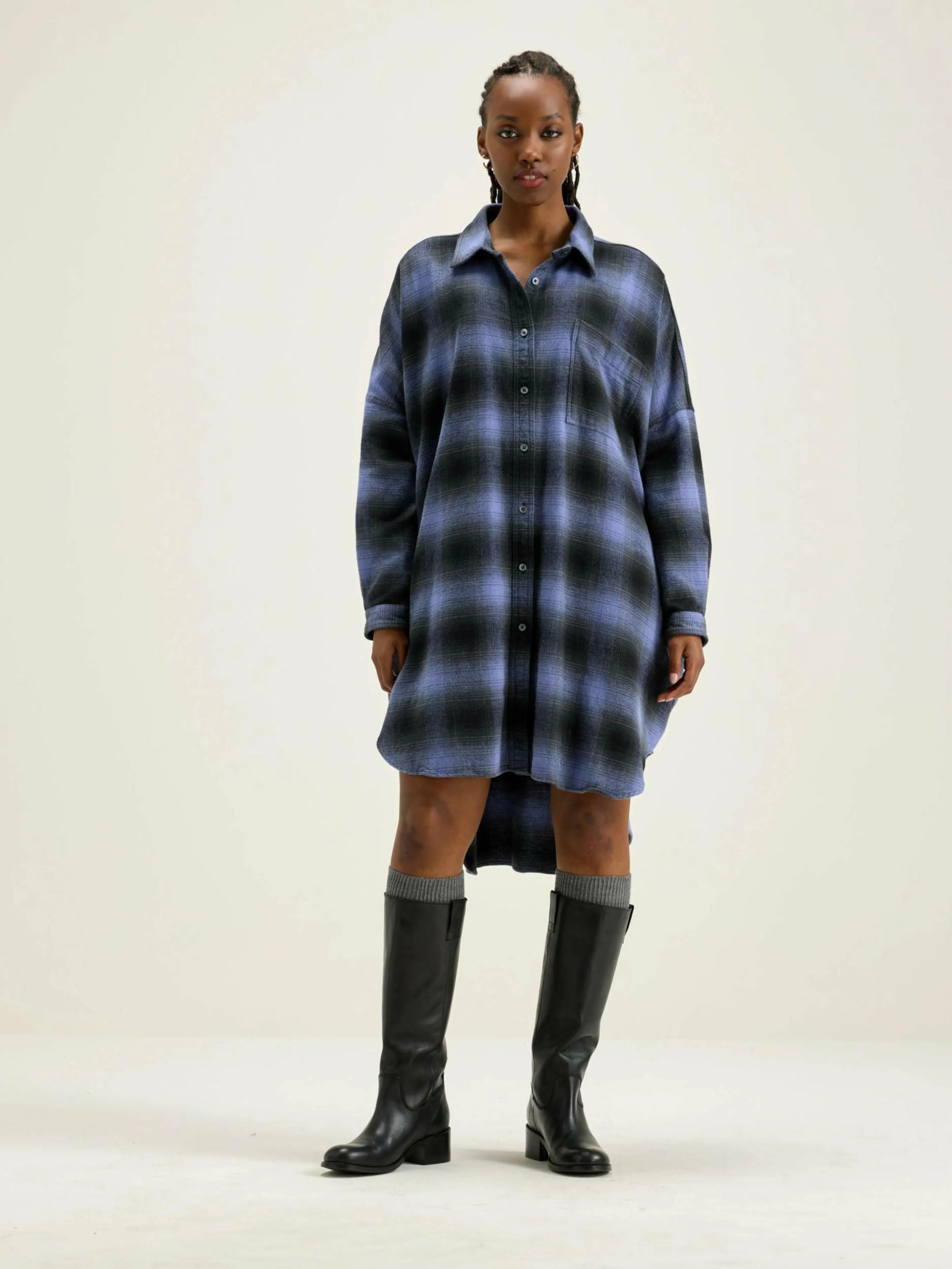 Robes-Bellerose Robe Chemise Genk Deep well / Myrtille