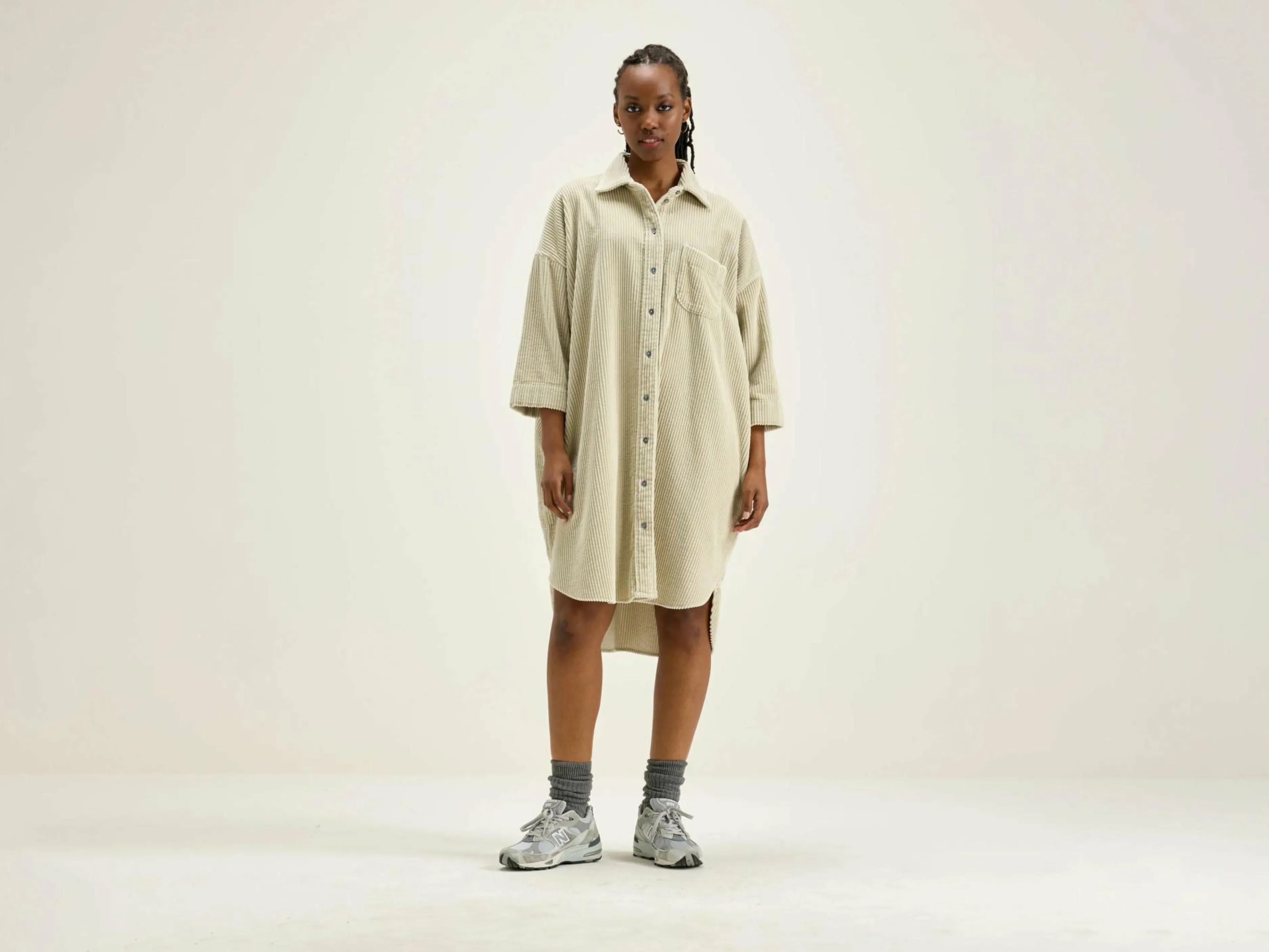 Robes-Bellerose Robe Chemise Gladys Craie
