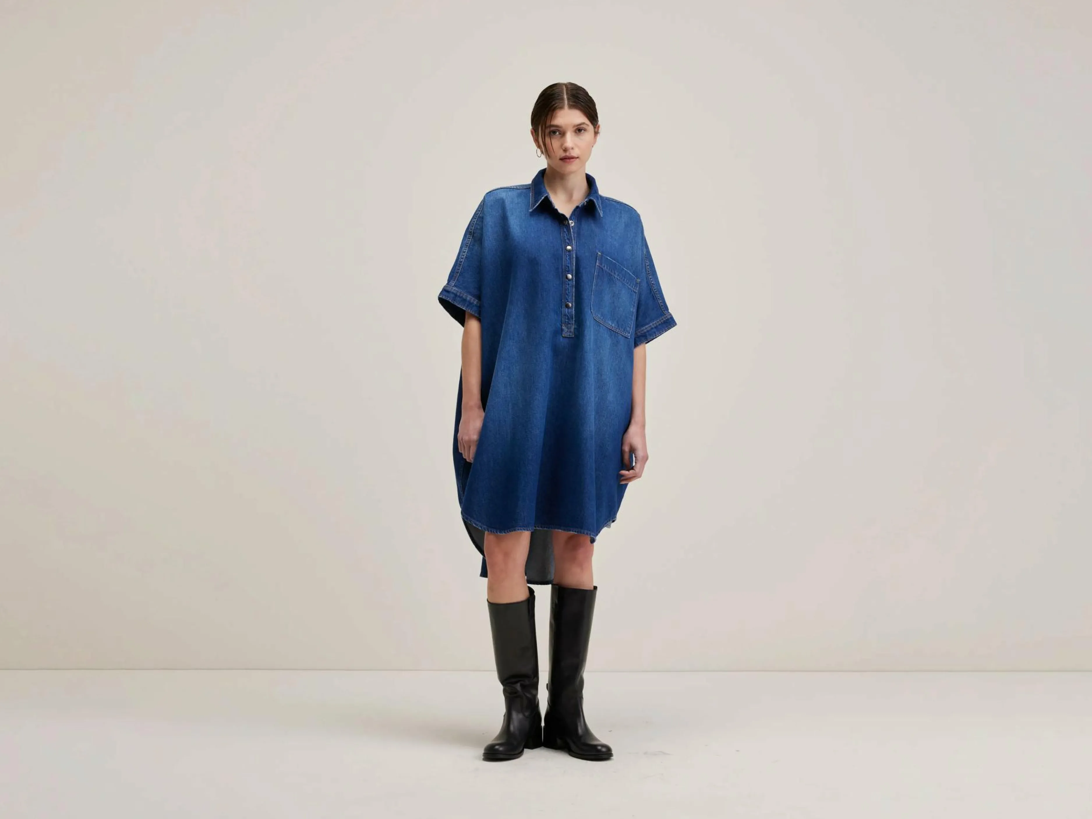 Robes-Bellerose Robe Chemise Klenn Blue stone