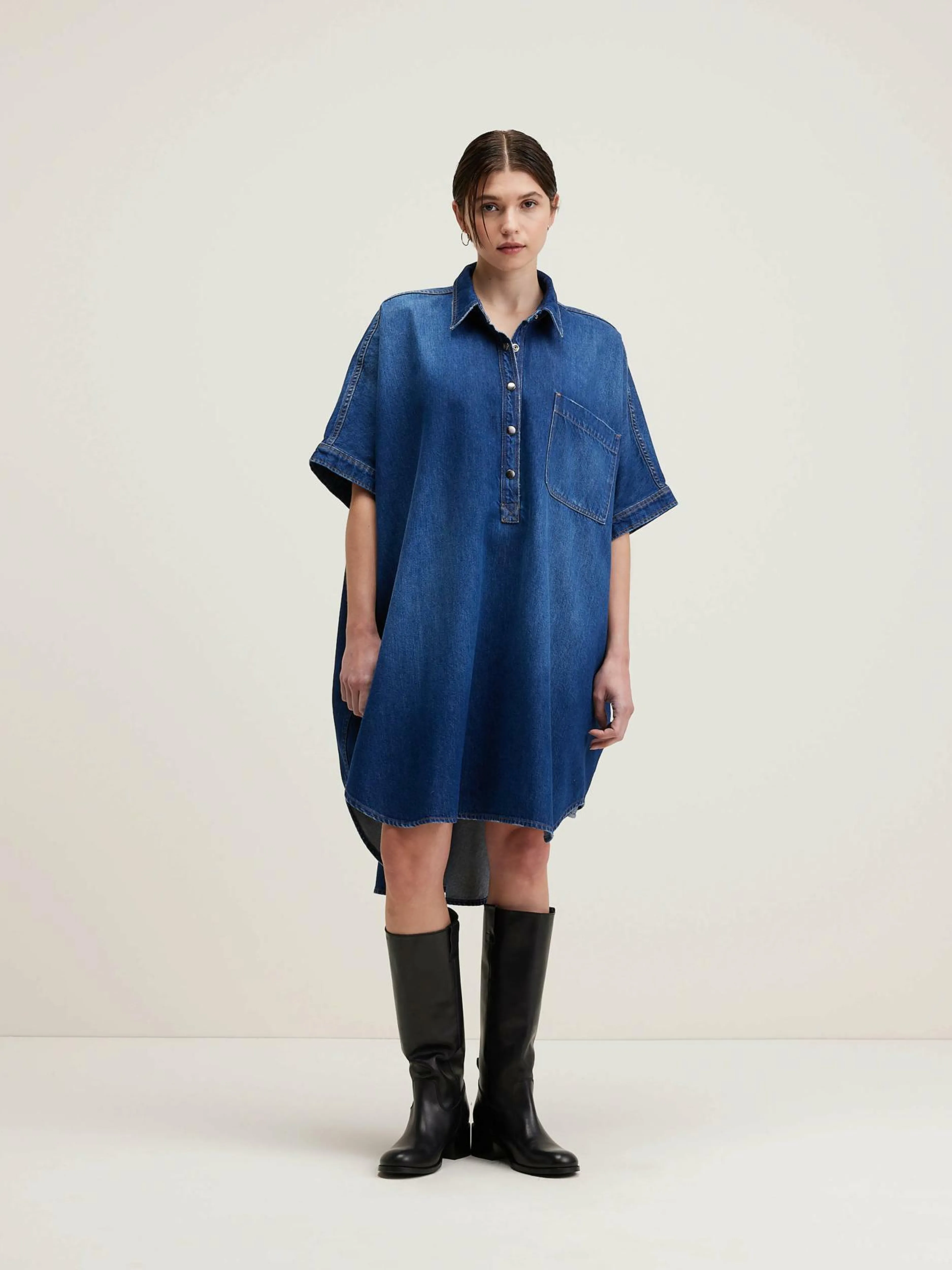 Robes-Bellerose Robe Chemise Klenn Blue stone