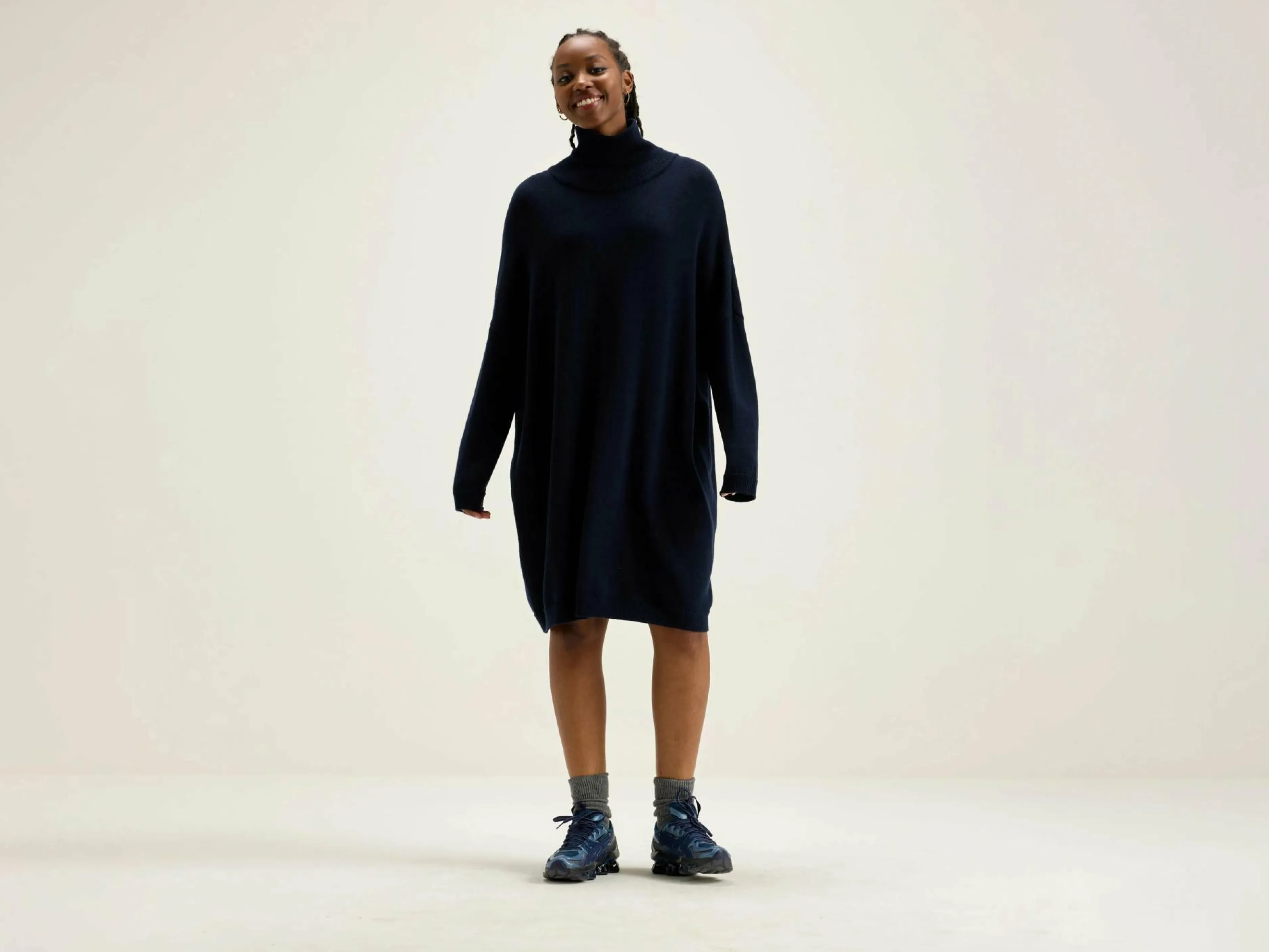 Robes-Bellerose Robe En Maille Sens Navy