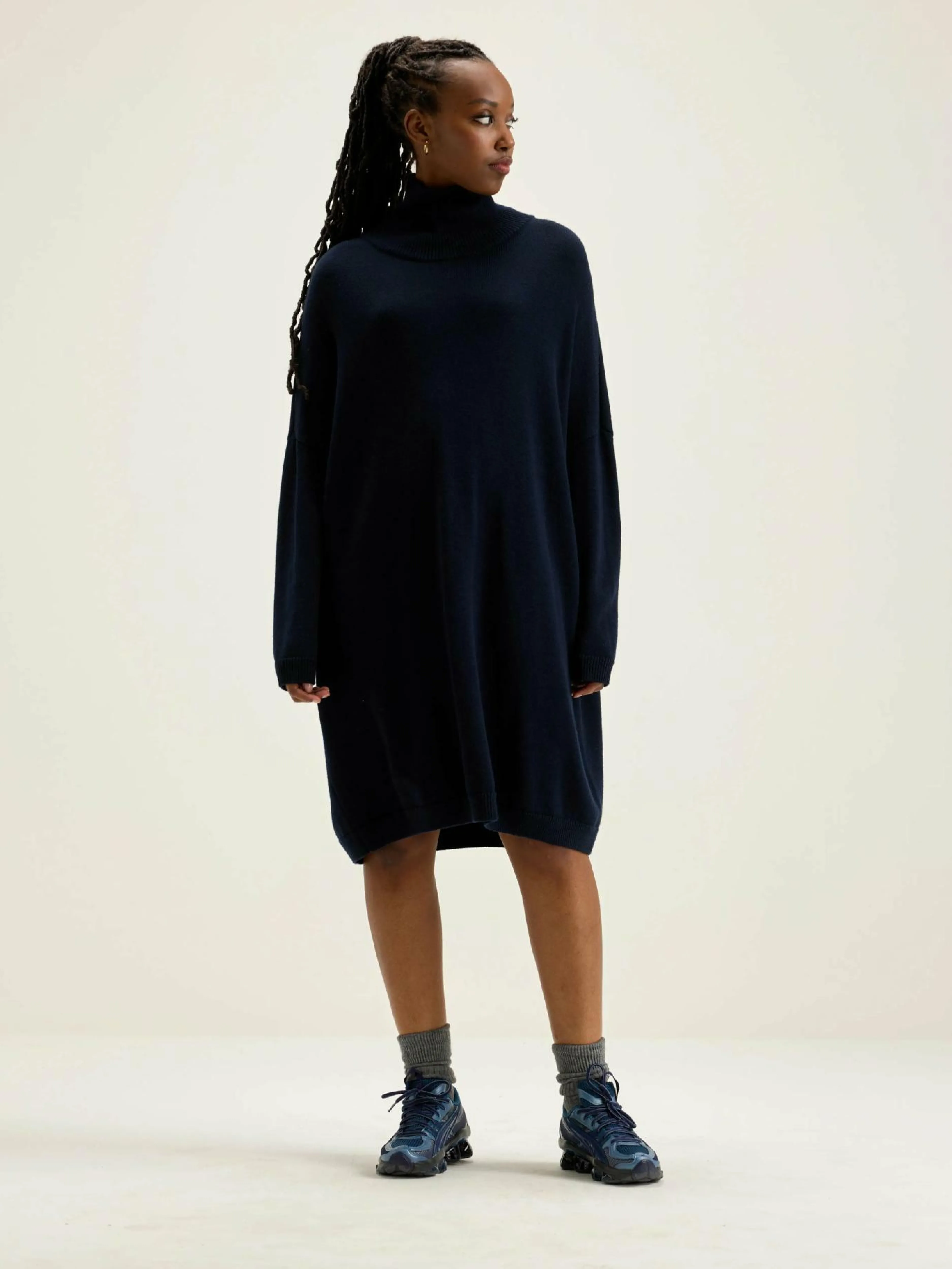 Robes-Bellerose Robe En Maille Sens Navy