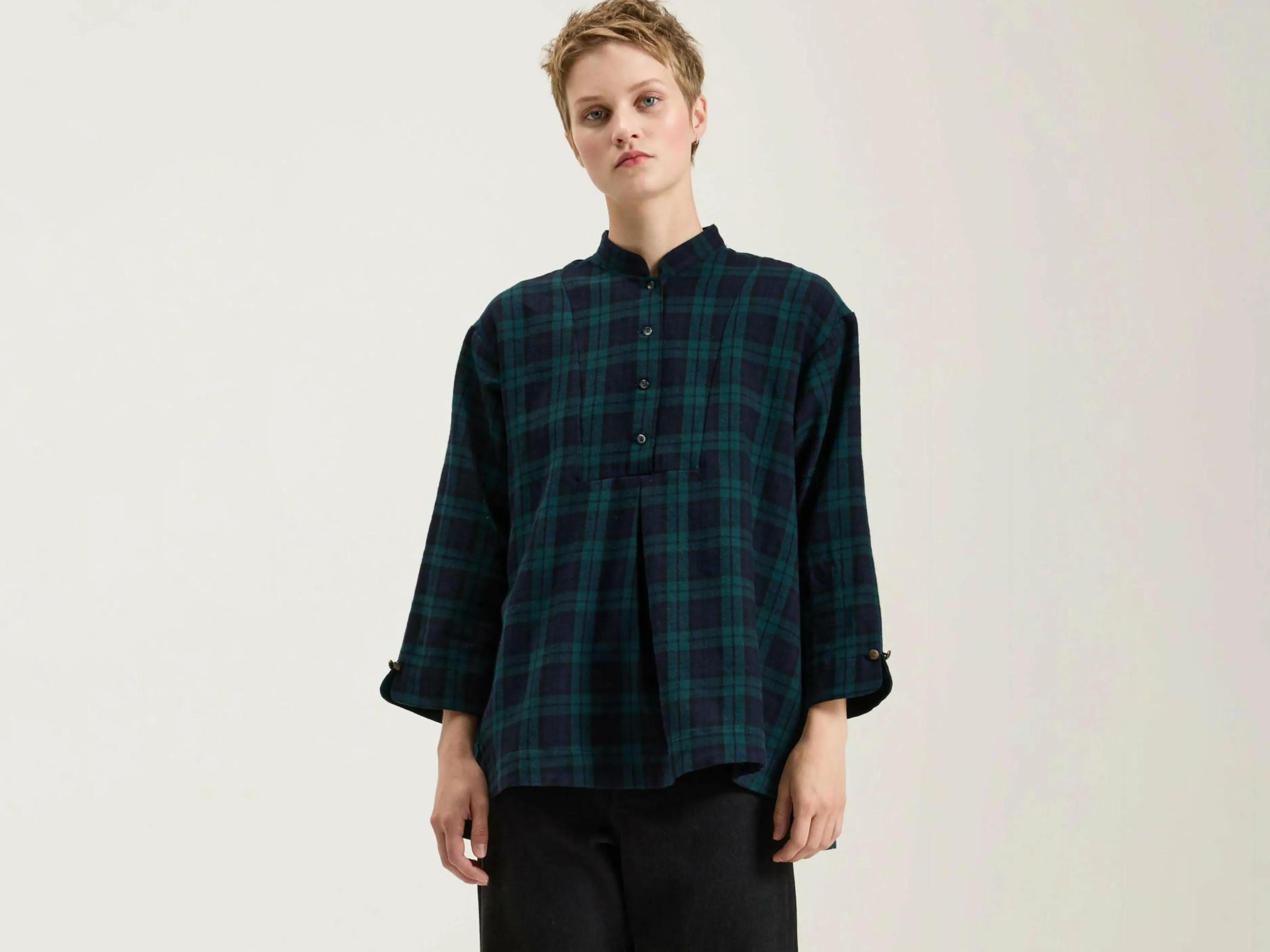 Blouses & Chemises-Sarahwear Chemise Pullover En Laine Et Coton