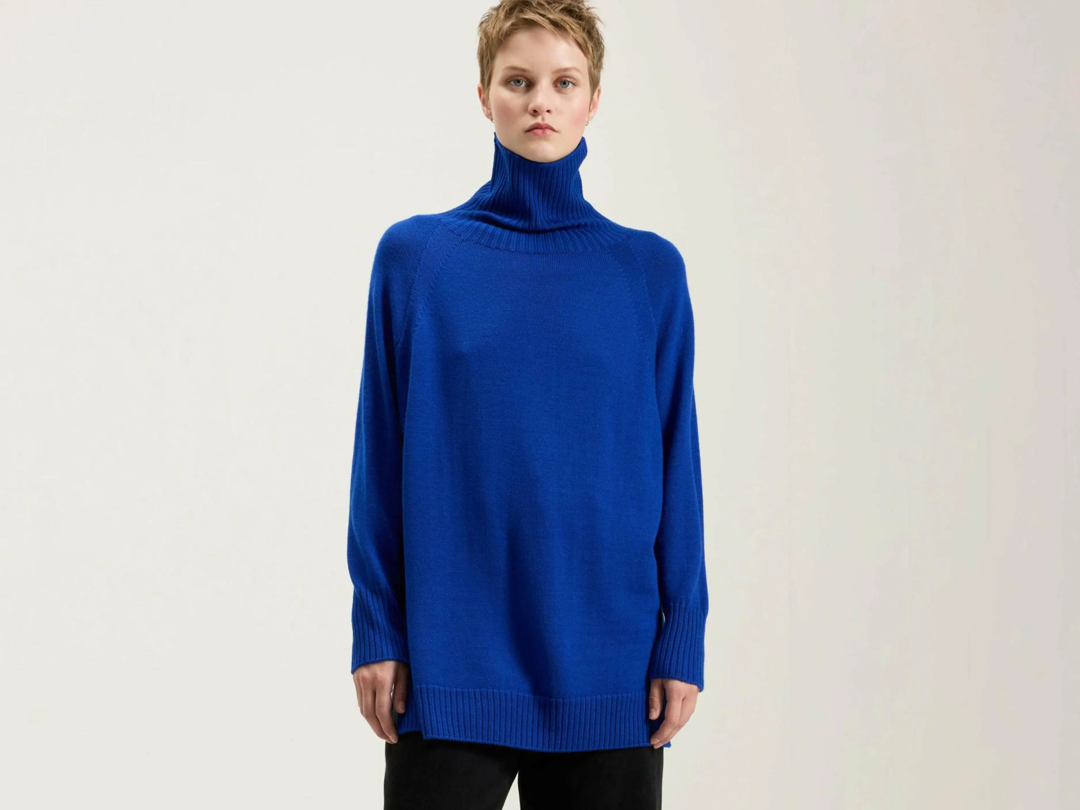 Mailles-Sarahwear Pull Col Roulé En Laine Mérinos