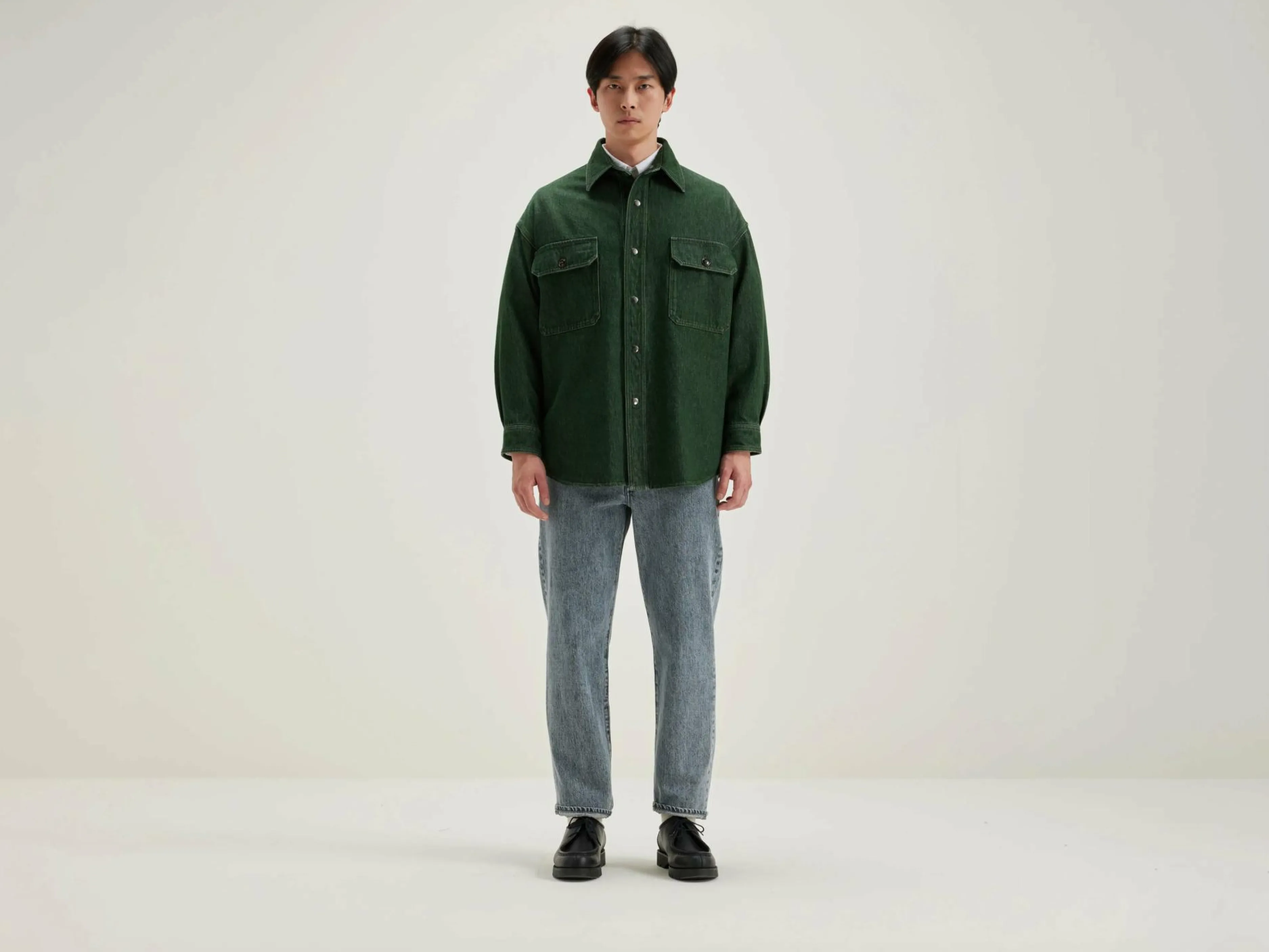 Manteaux & Vestes-Bellerose Surchemise à Carreaux Grown Green stone