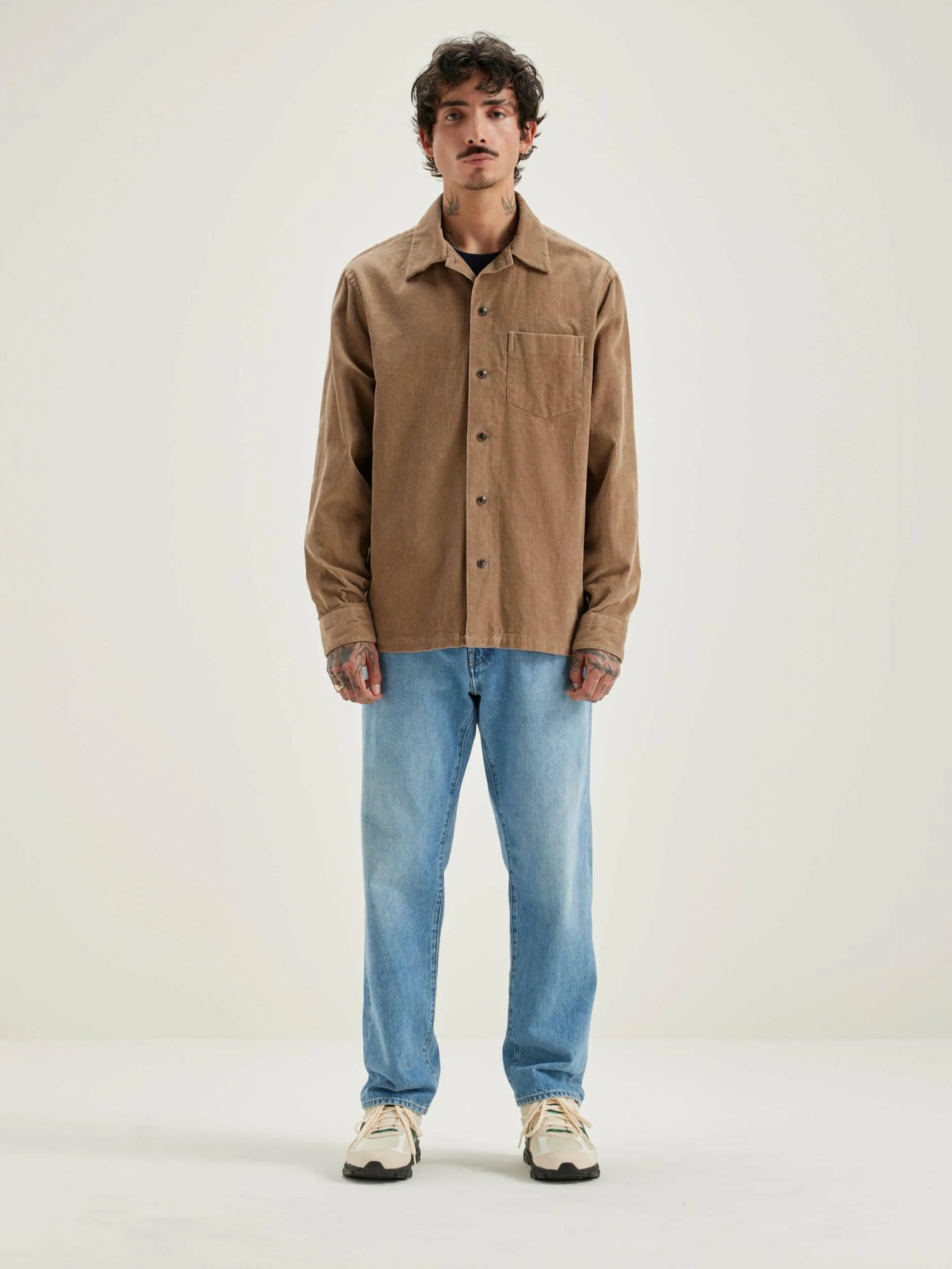 Manteaux & Vestes-Bellerose Surchemise En Velours Goney Wolf