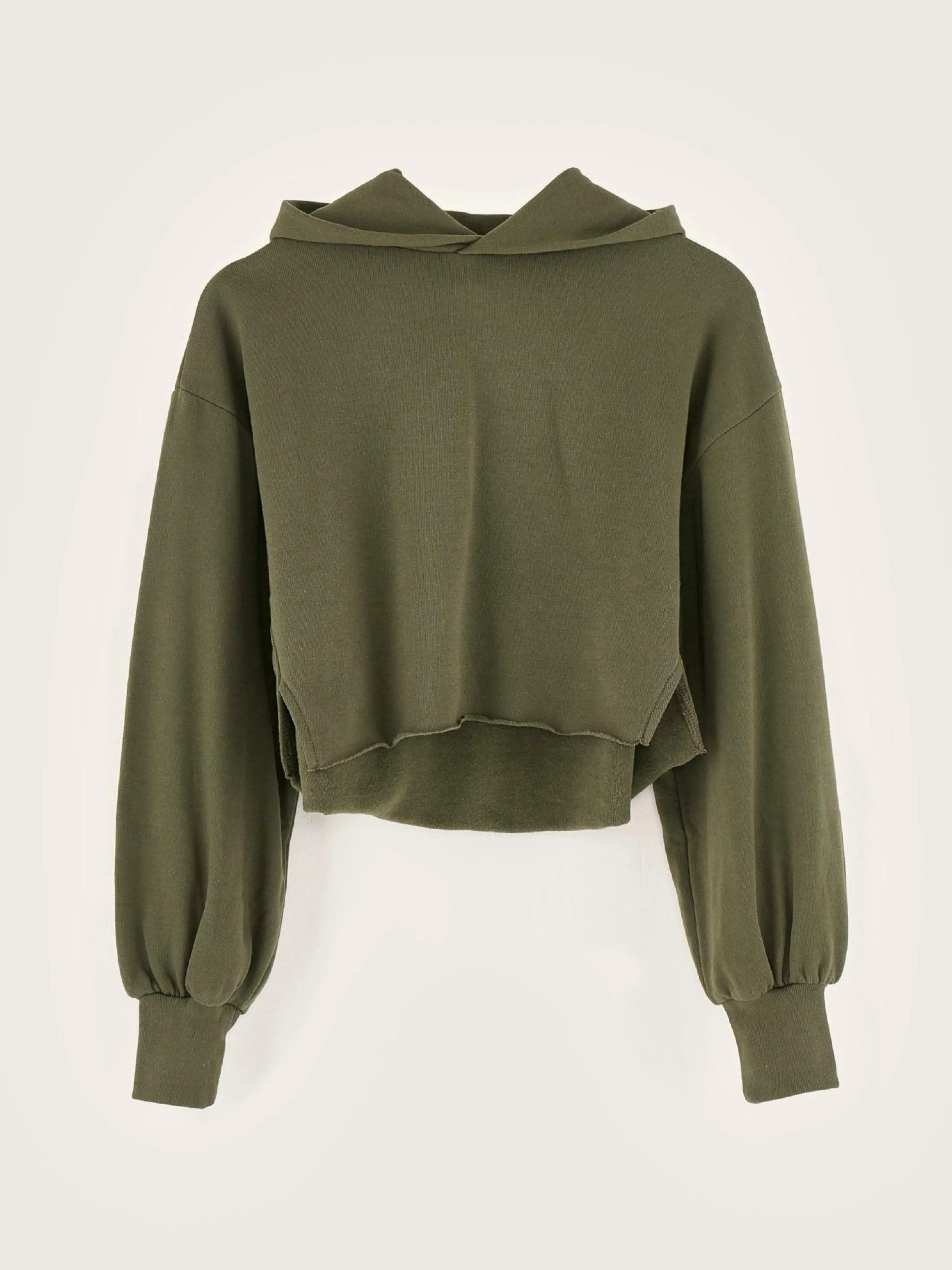 Sweatshirts-Bellerose Sweatshirt à Capuche Felico Moss