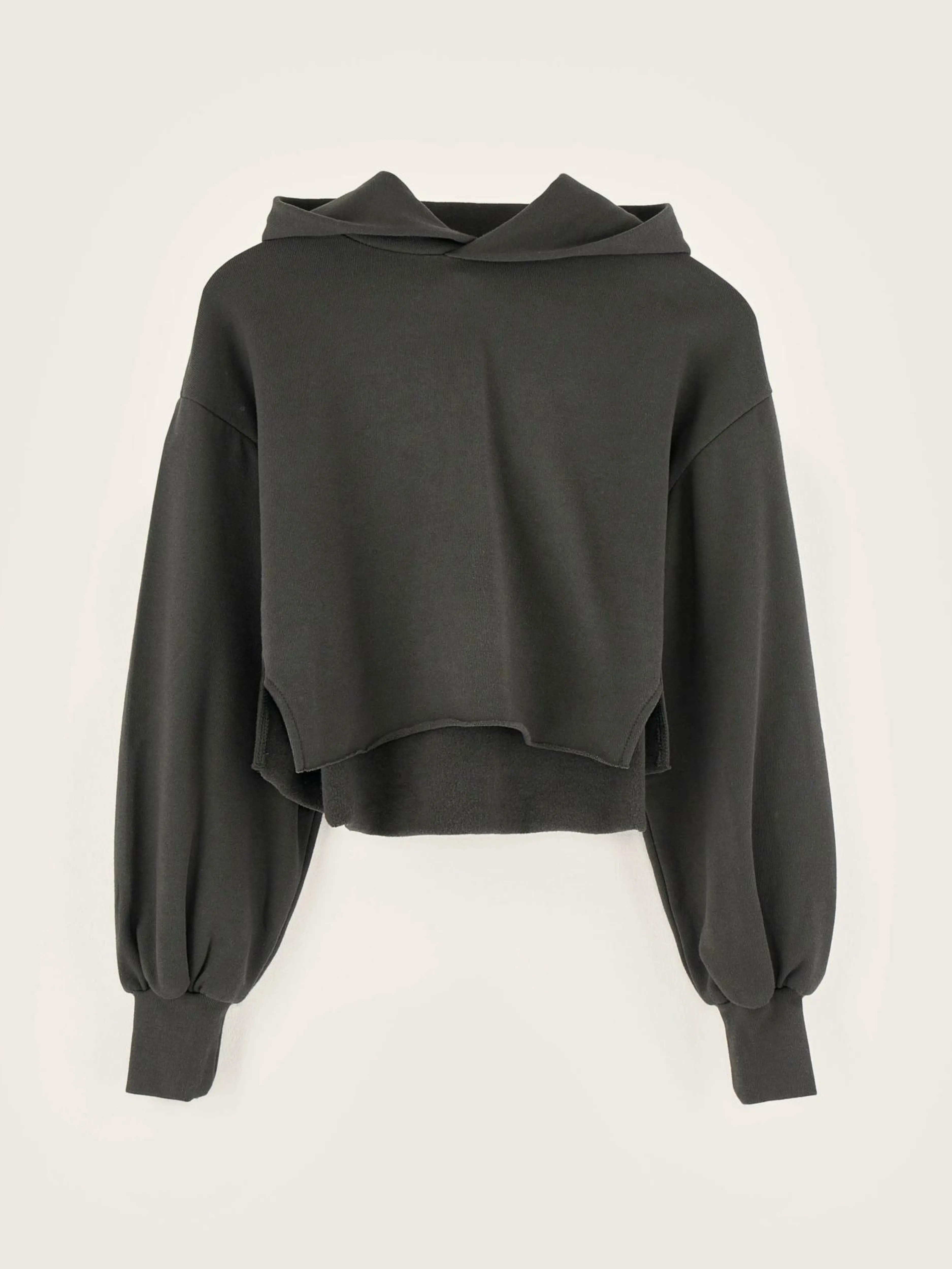 Sweatshirts-Bellerose Sweatshirt à Capuche Felico Black sand