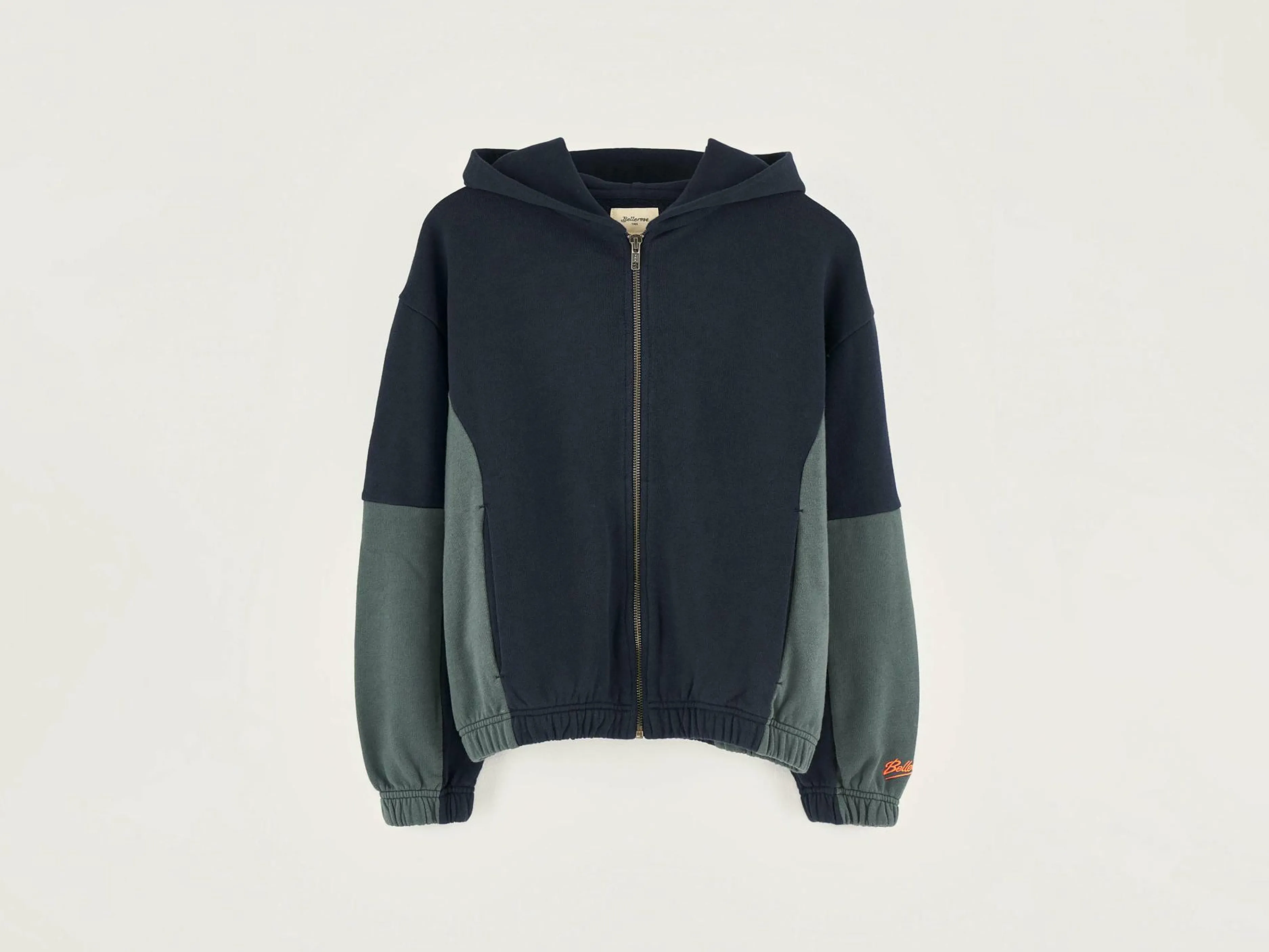Sweatshirts-Bellerose Sweatshirt à Capuche Zippé Ferral