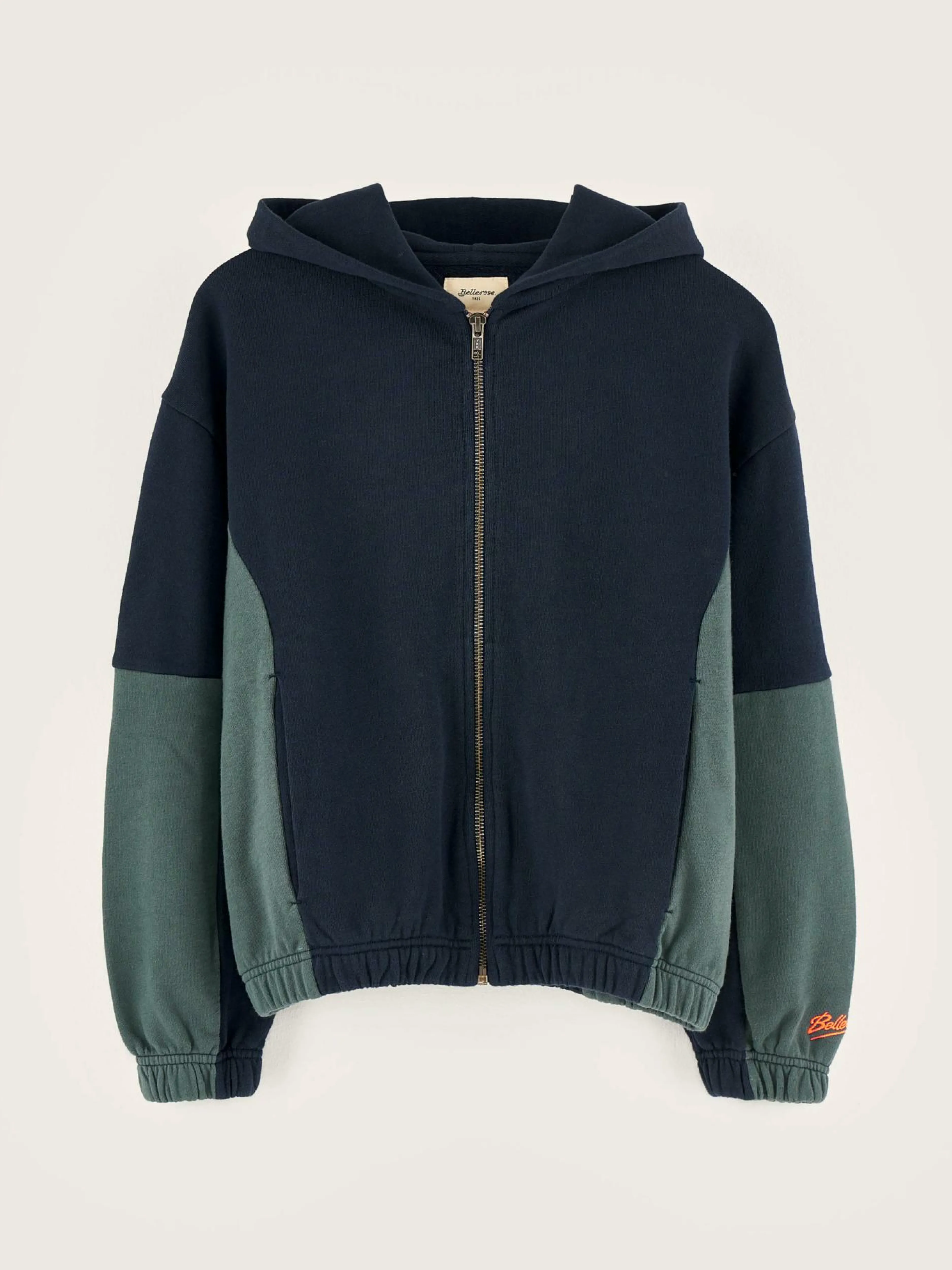 Sweatshirts-Bellerose Sweatshirt à Capuche Zippé Ferral
