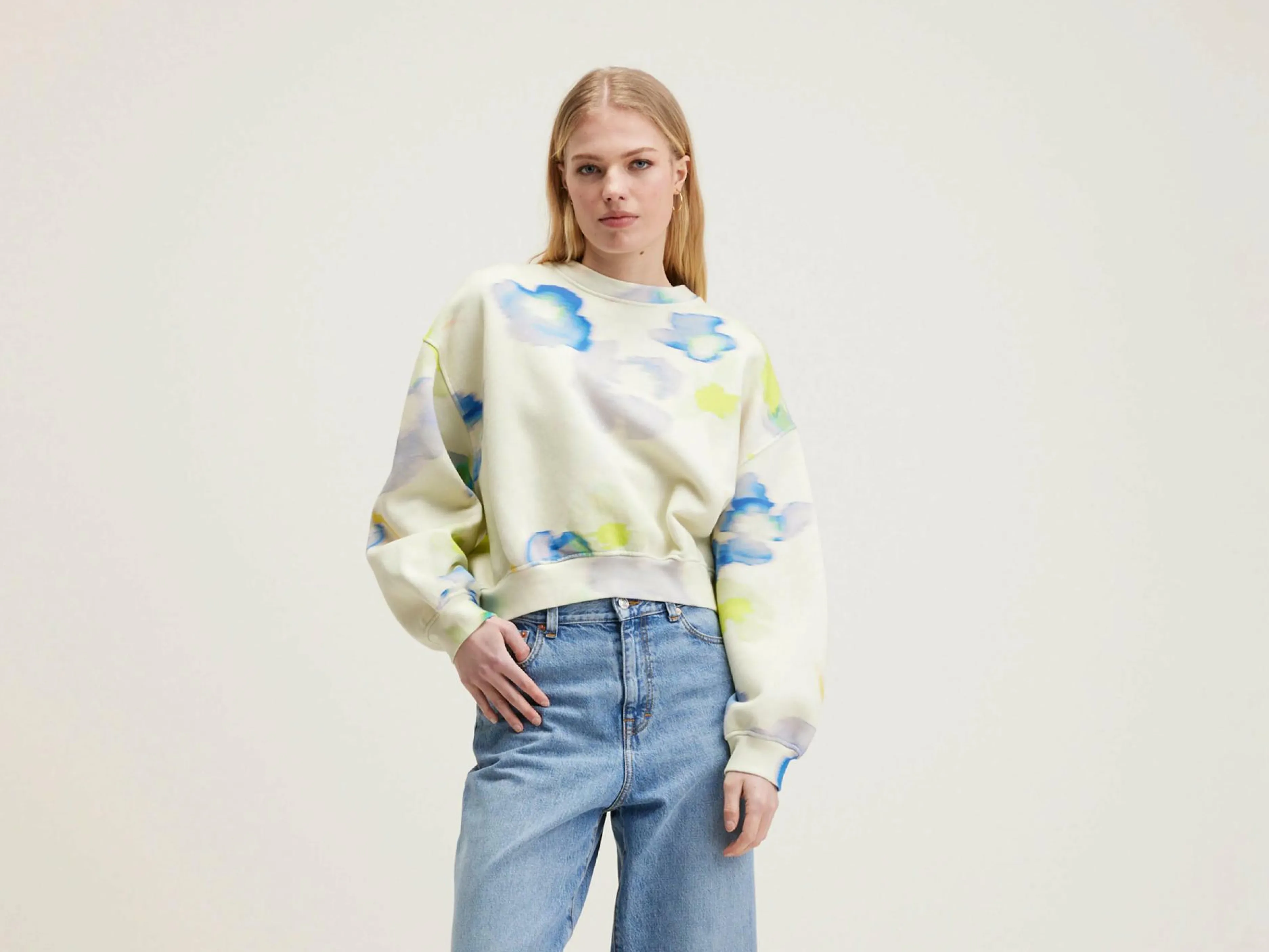 Sweatshirts-Bellerose Sweatshirt Avec Imprimés De Fleurs Fancy