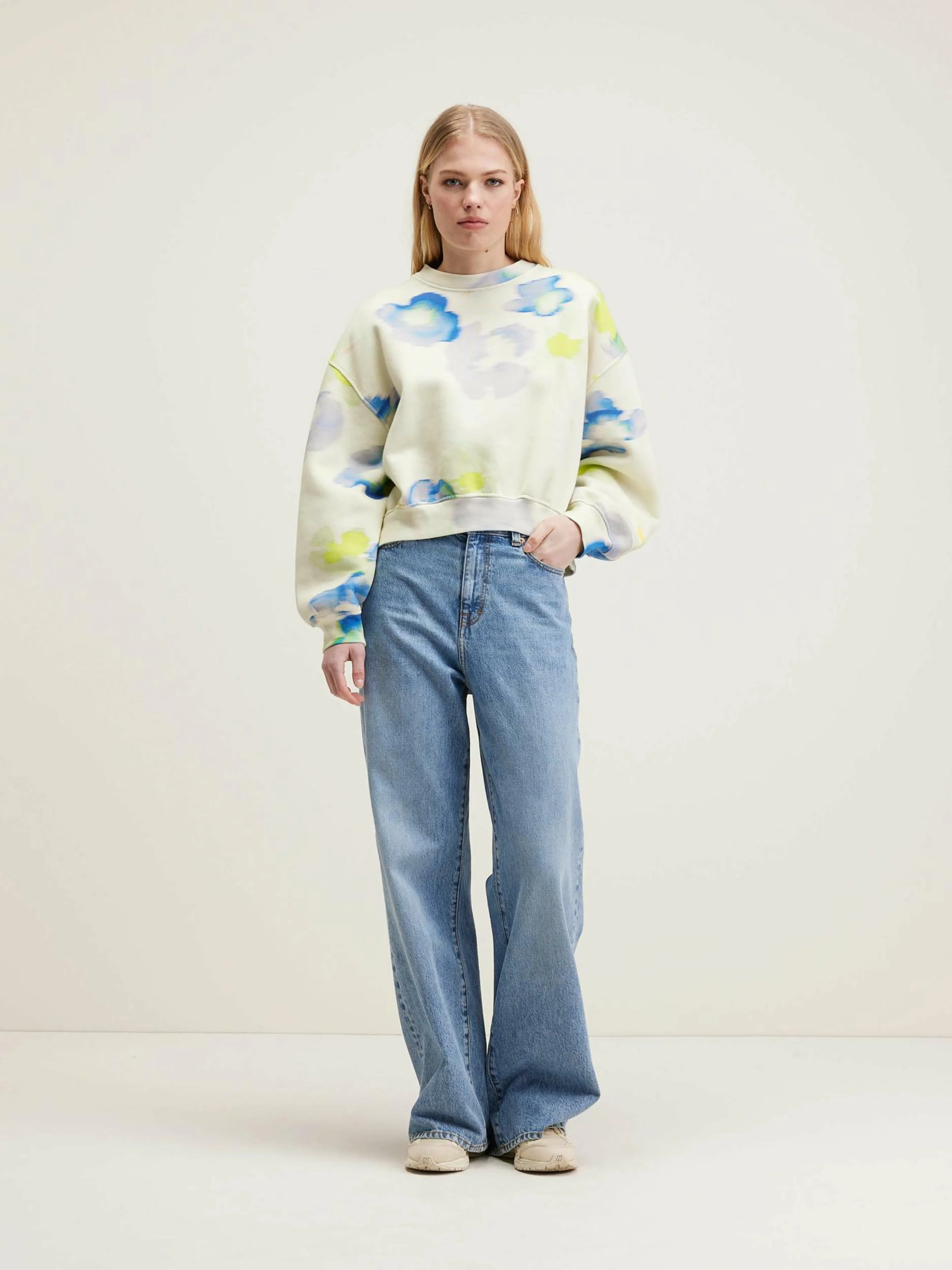 Sweatshirts-Bellerose Sweatshirt Avec Imprimés De Fleurs Fancy