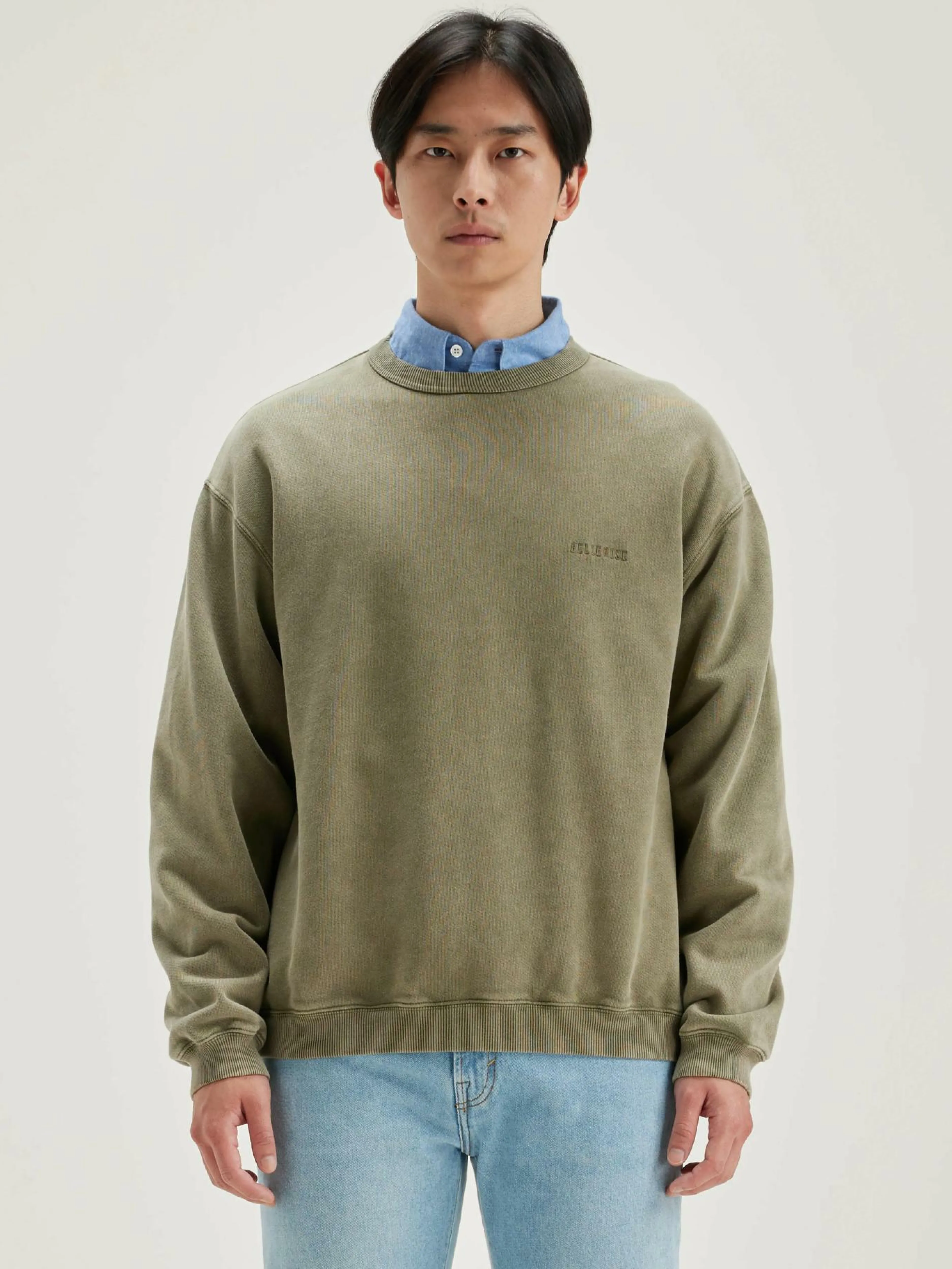 Sweatshirts-Bellerose Sweatshirt Col Rond Fabien Military