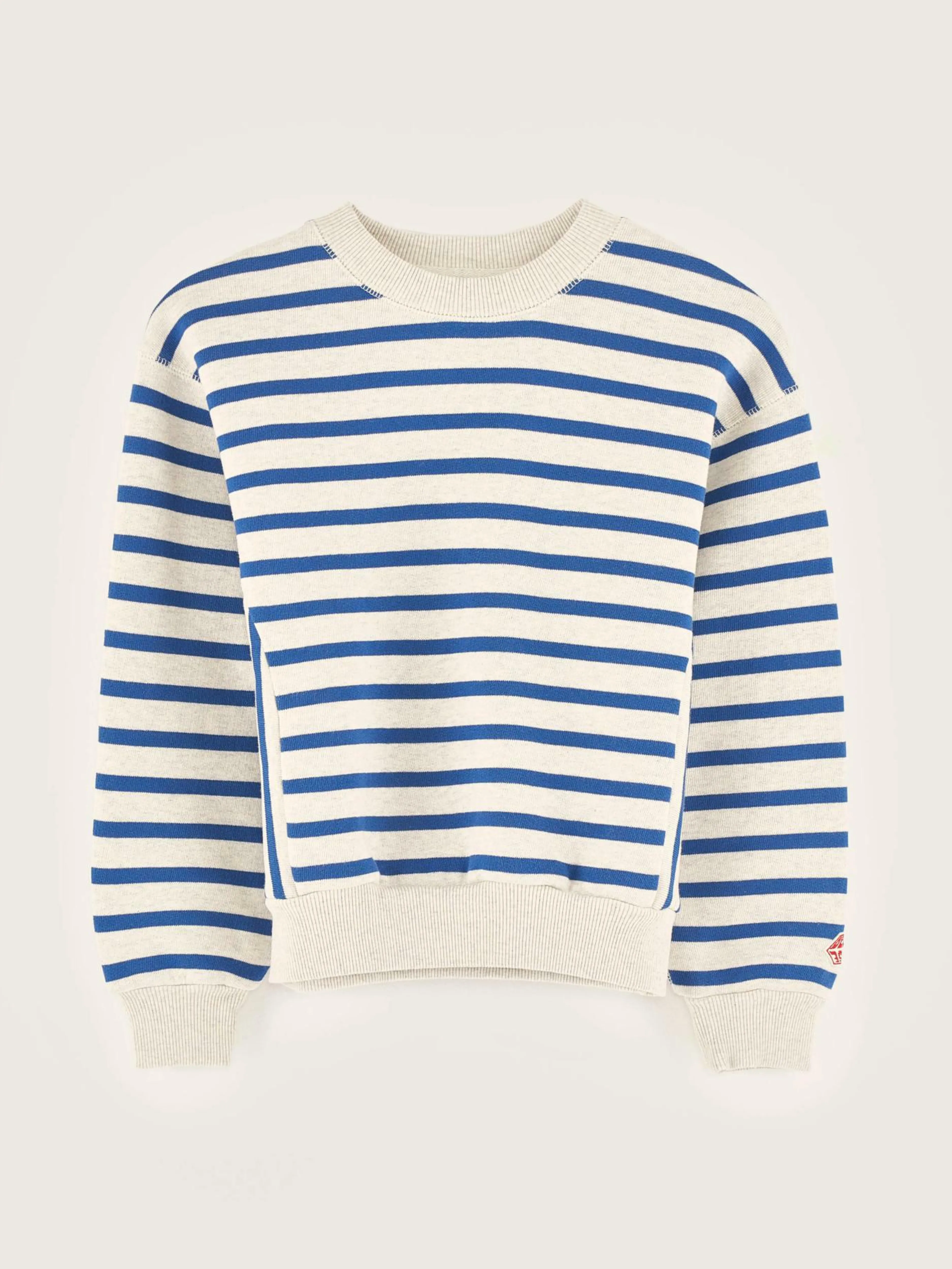 Sweatshirts-Bellerose Sweatshirt Col Rond Fadoly Ice / Worker