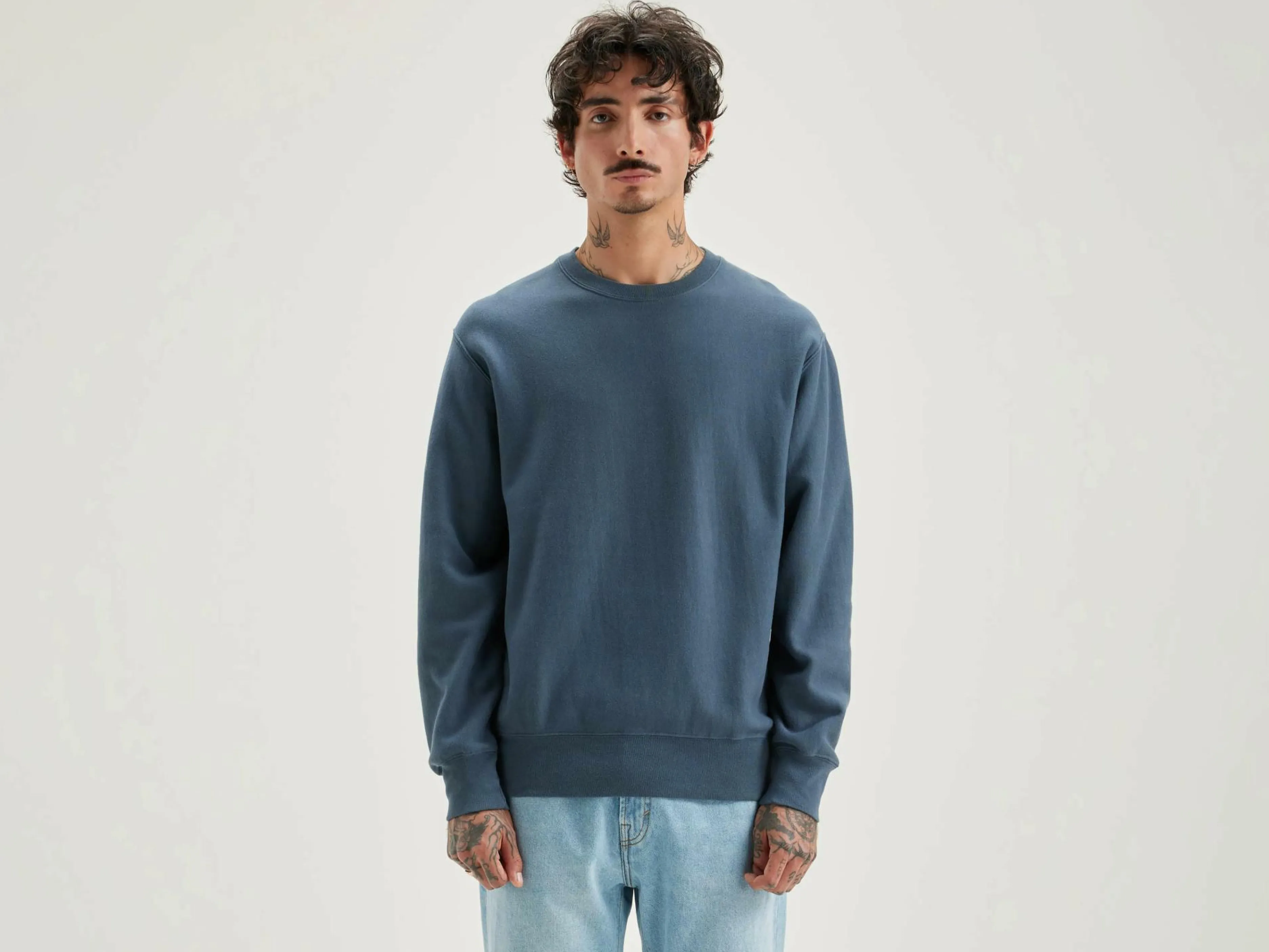 Sweatshirts-Bellerose Sweatshirt Col Rond Flake Dove
