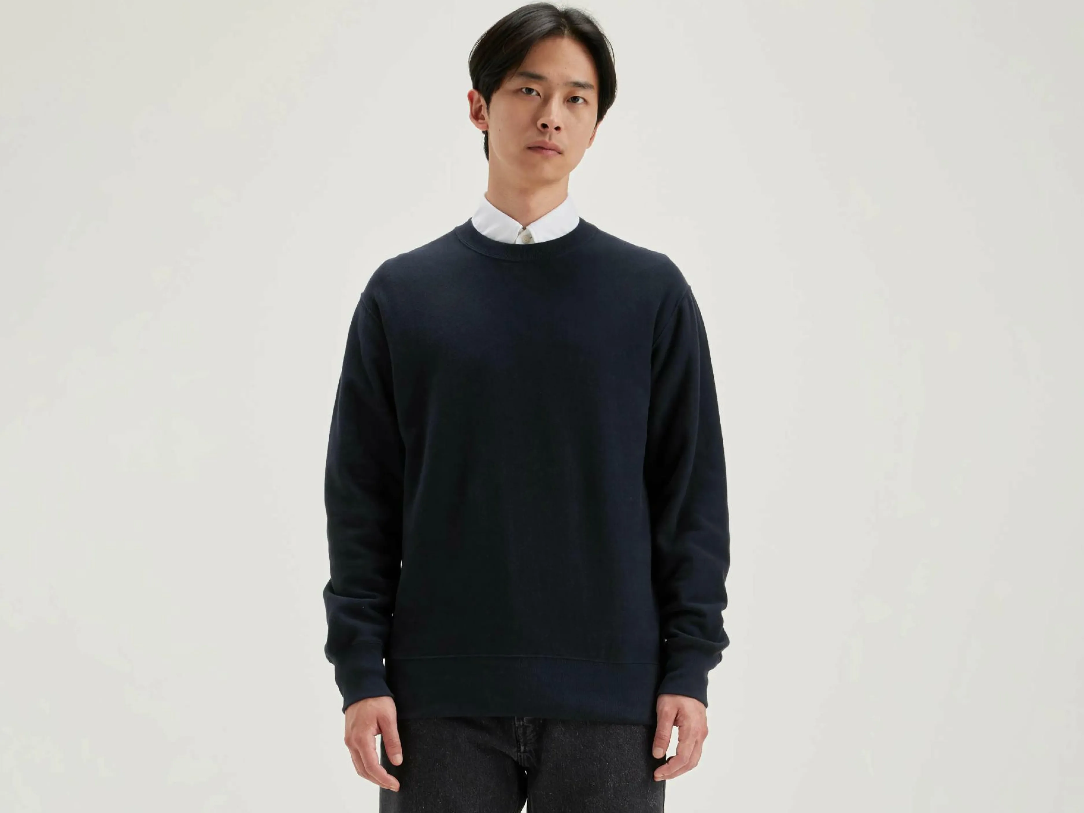 Sweatshirts-Bellerose Sweatshirt Col Rond Flake Navy