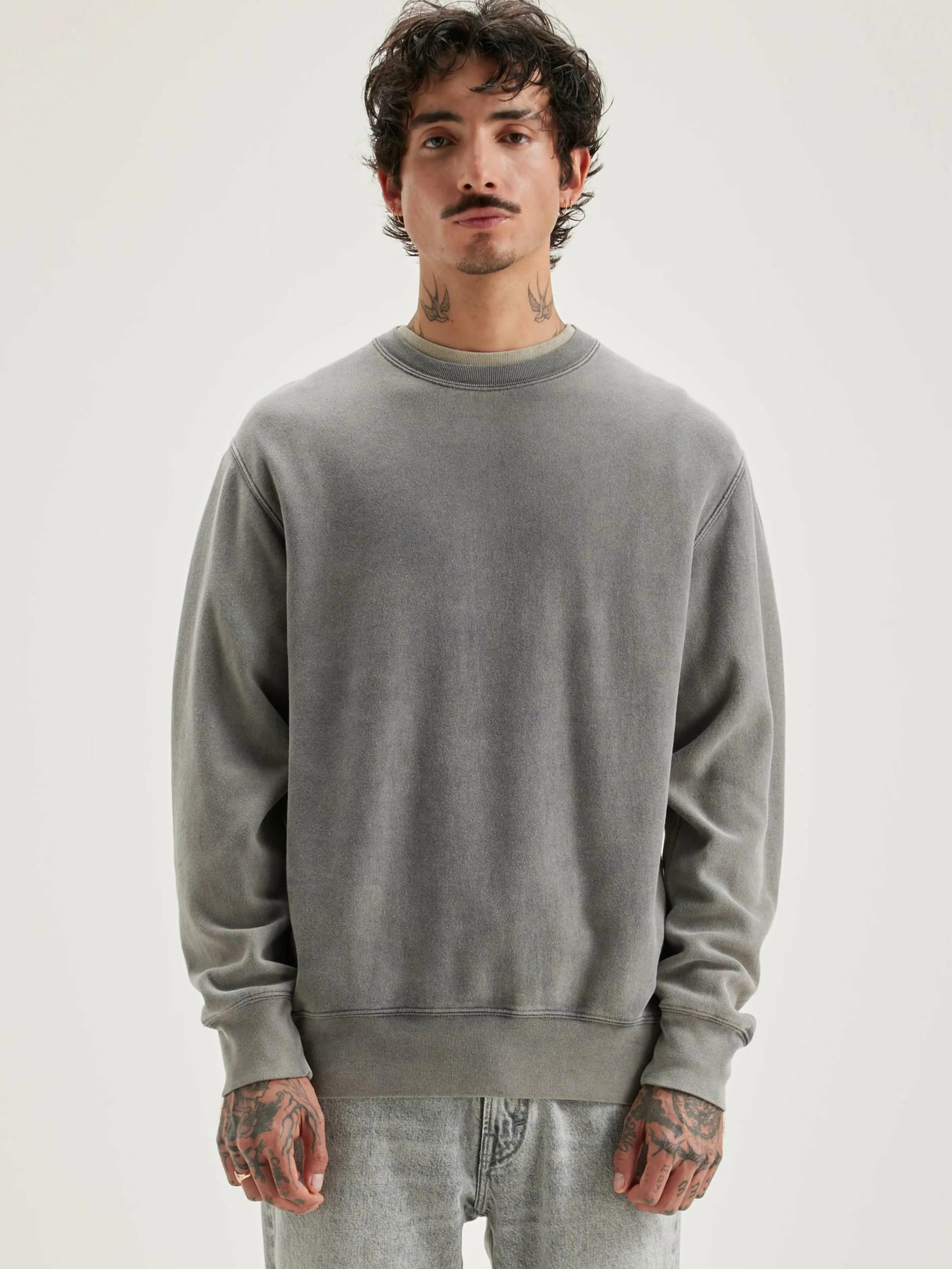 Sweatshirts-Bellerose Sweatshirt Col Rond Flake Deep grey