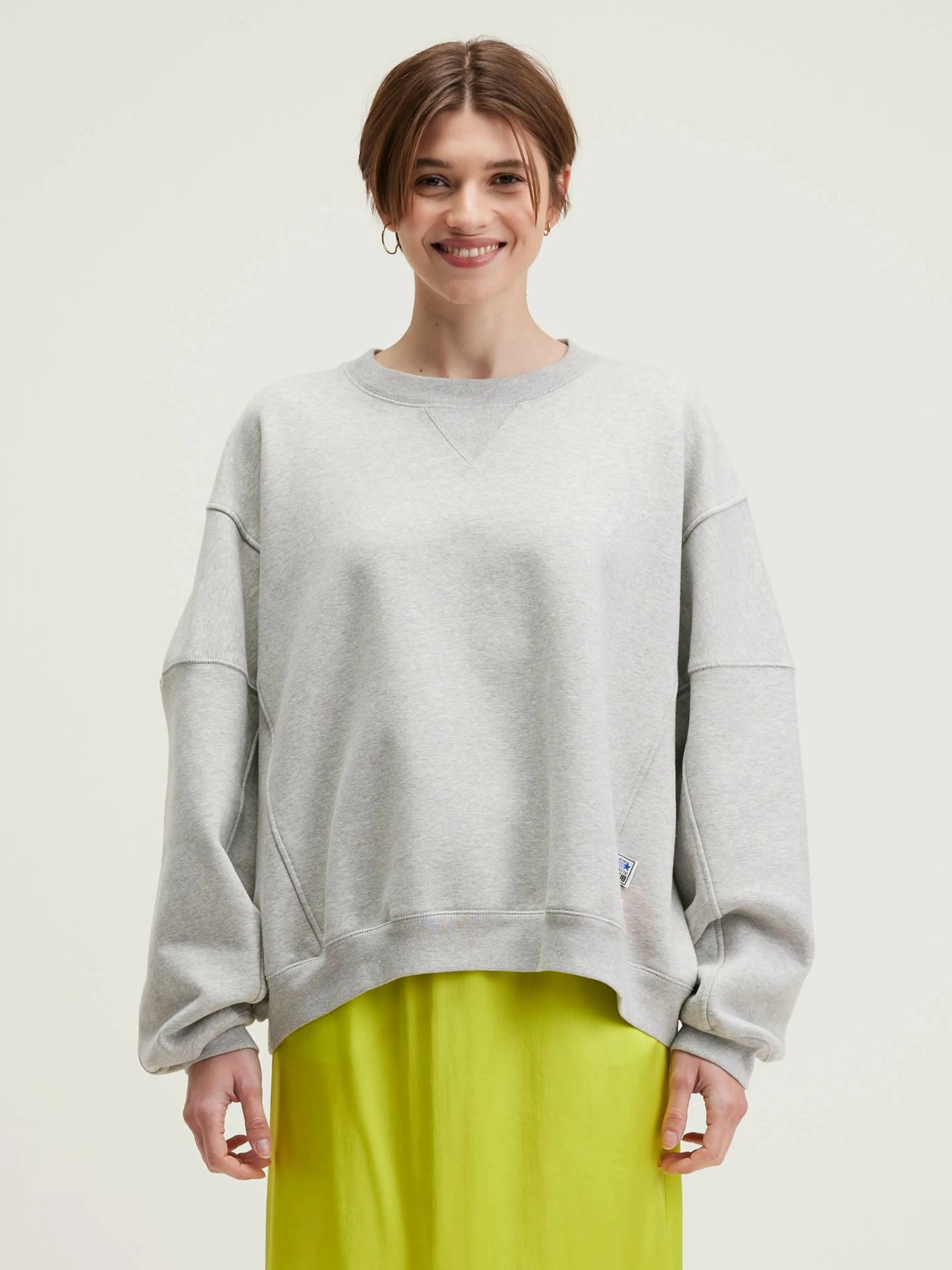 Sweatshirts-Bellerose Sweatshirt Col Rond Flips Heather grey