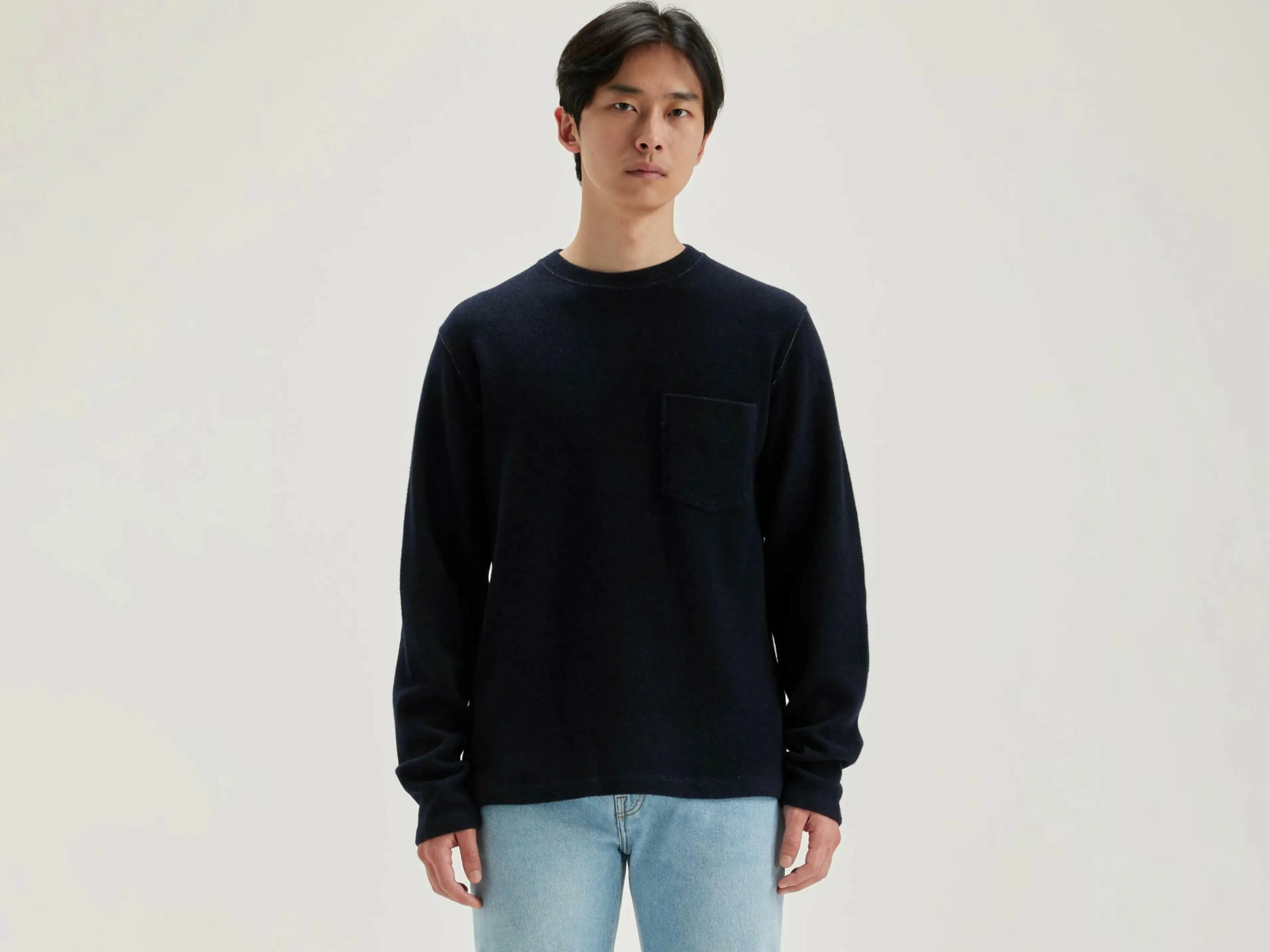 Sweatshirts-Bellerose Sweatshirt Col Rond Velo Myosotis