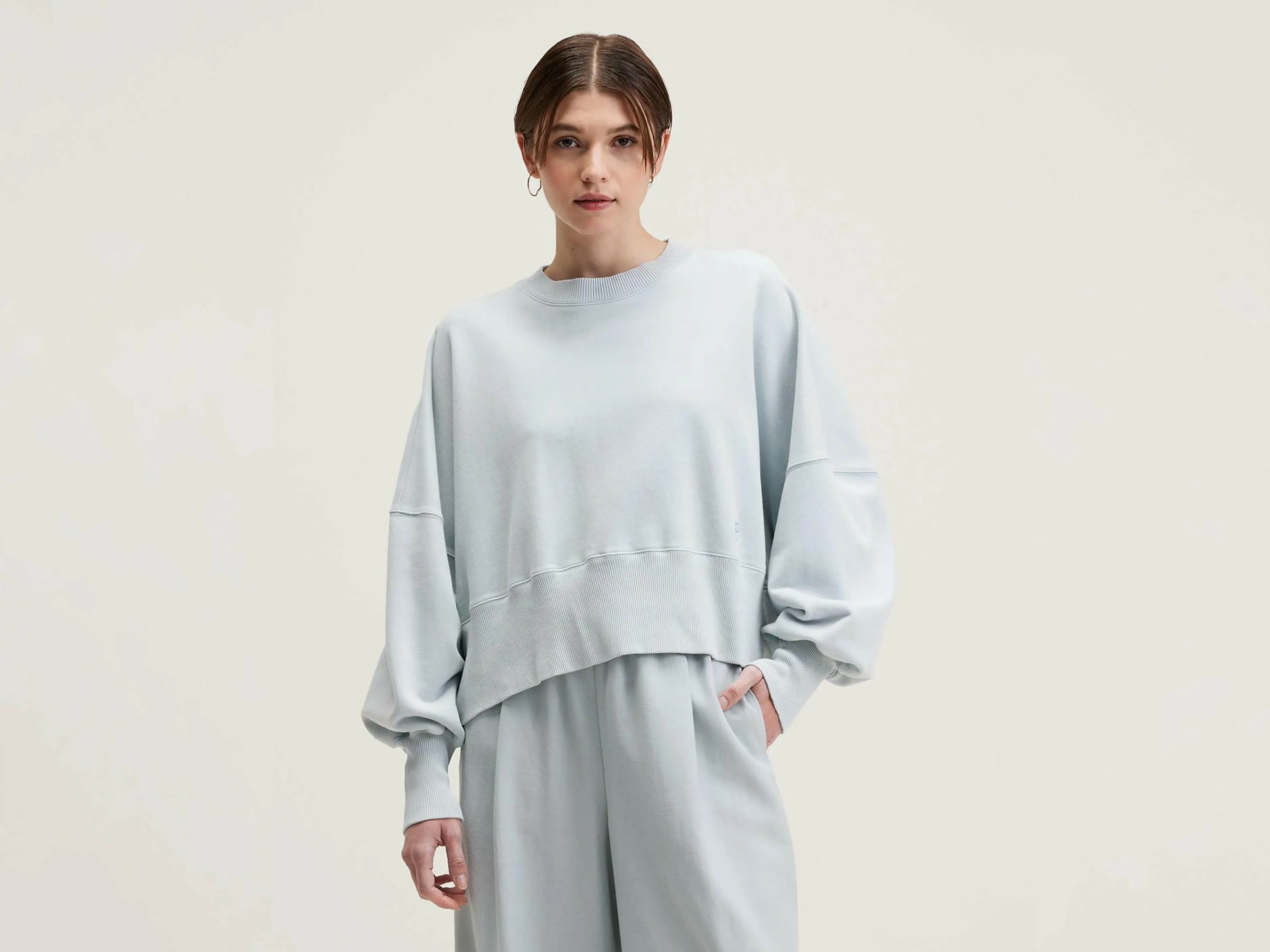 Sweatshirts-Bellerose Sweatshirt Court Salva Givre