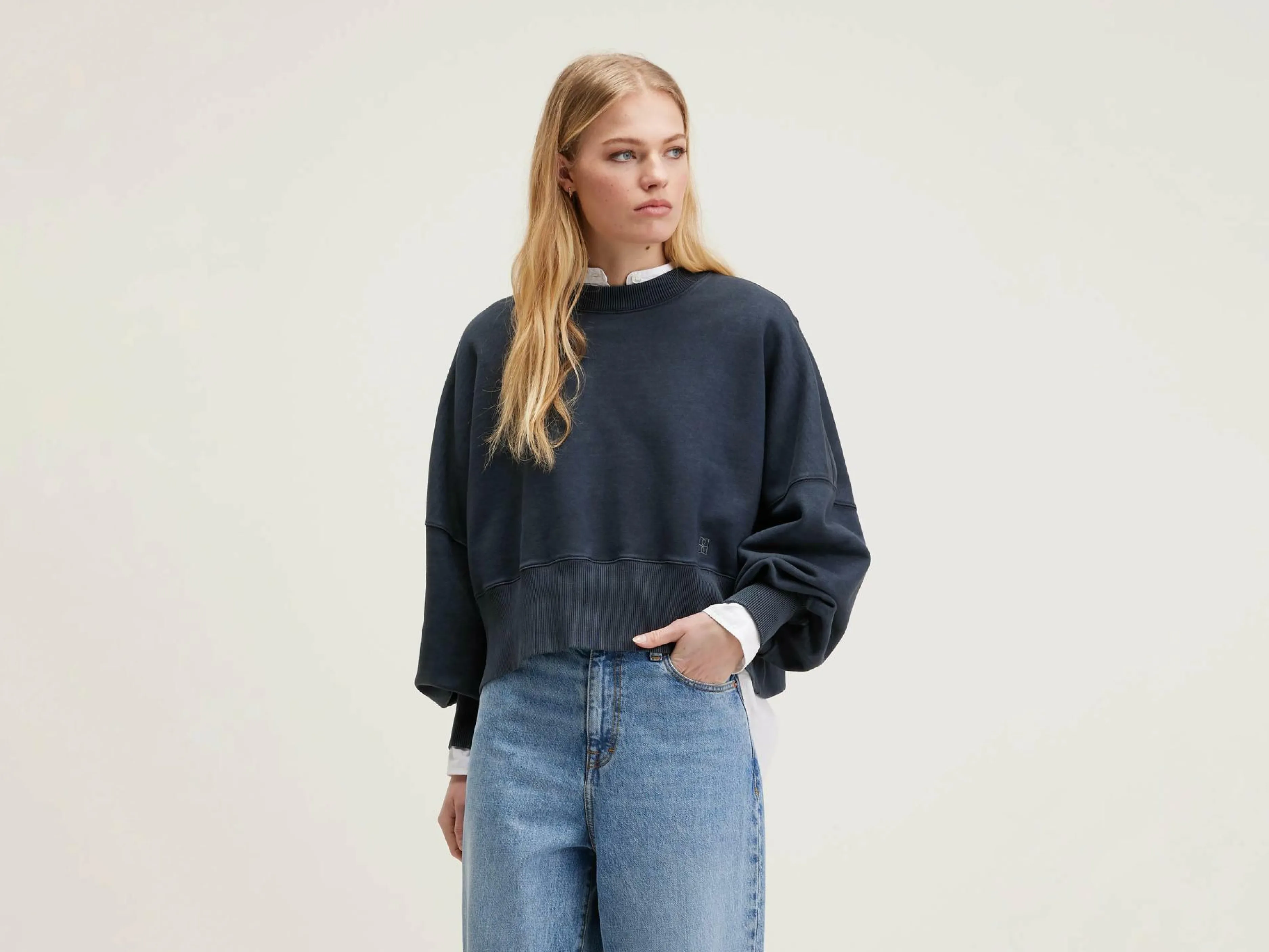 Sweatshirts-Bellerose Sweatshirt Court Salva Black beauty