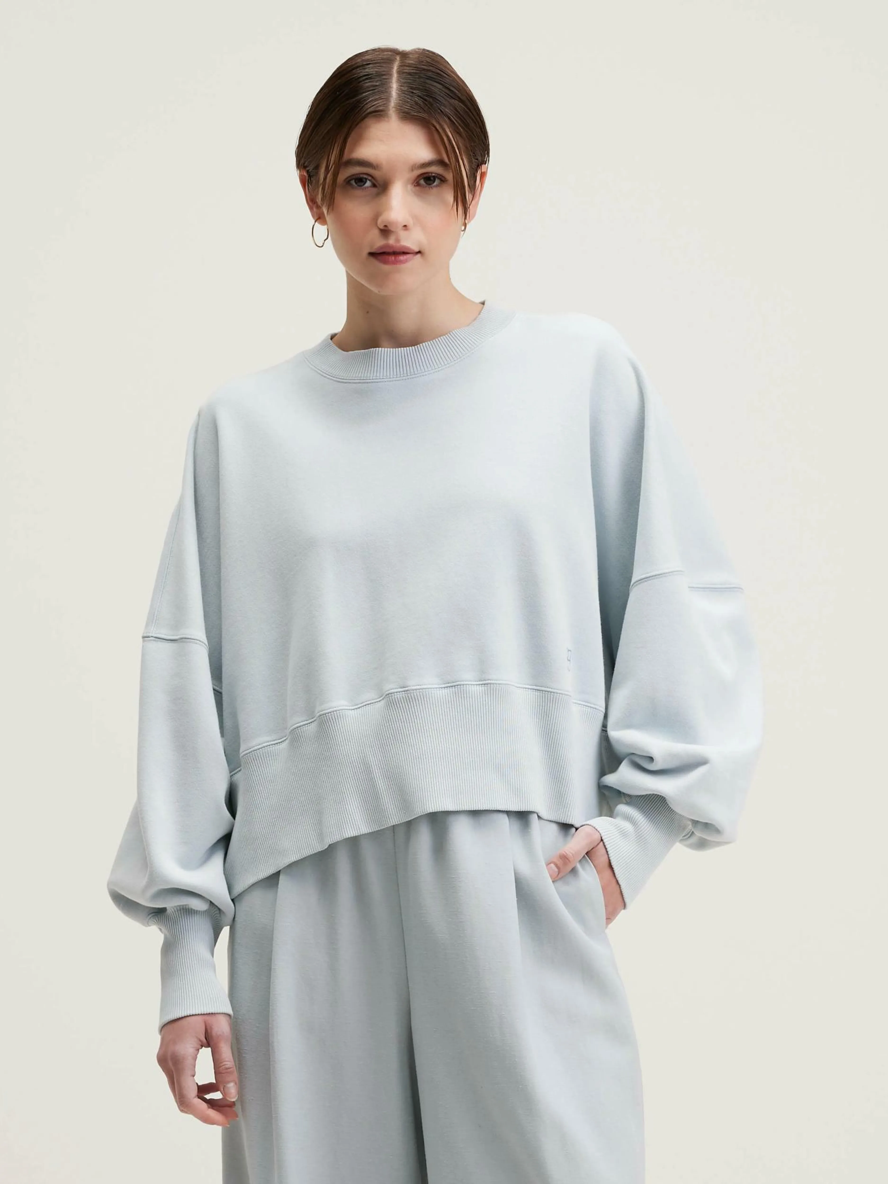 Sweatshirts-Bellerose Sweatshirt Court Salva Givre