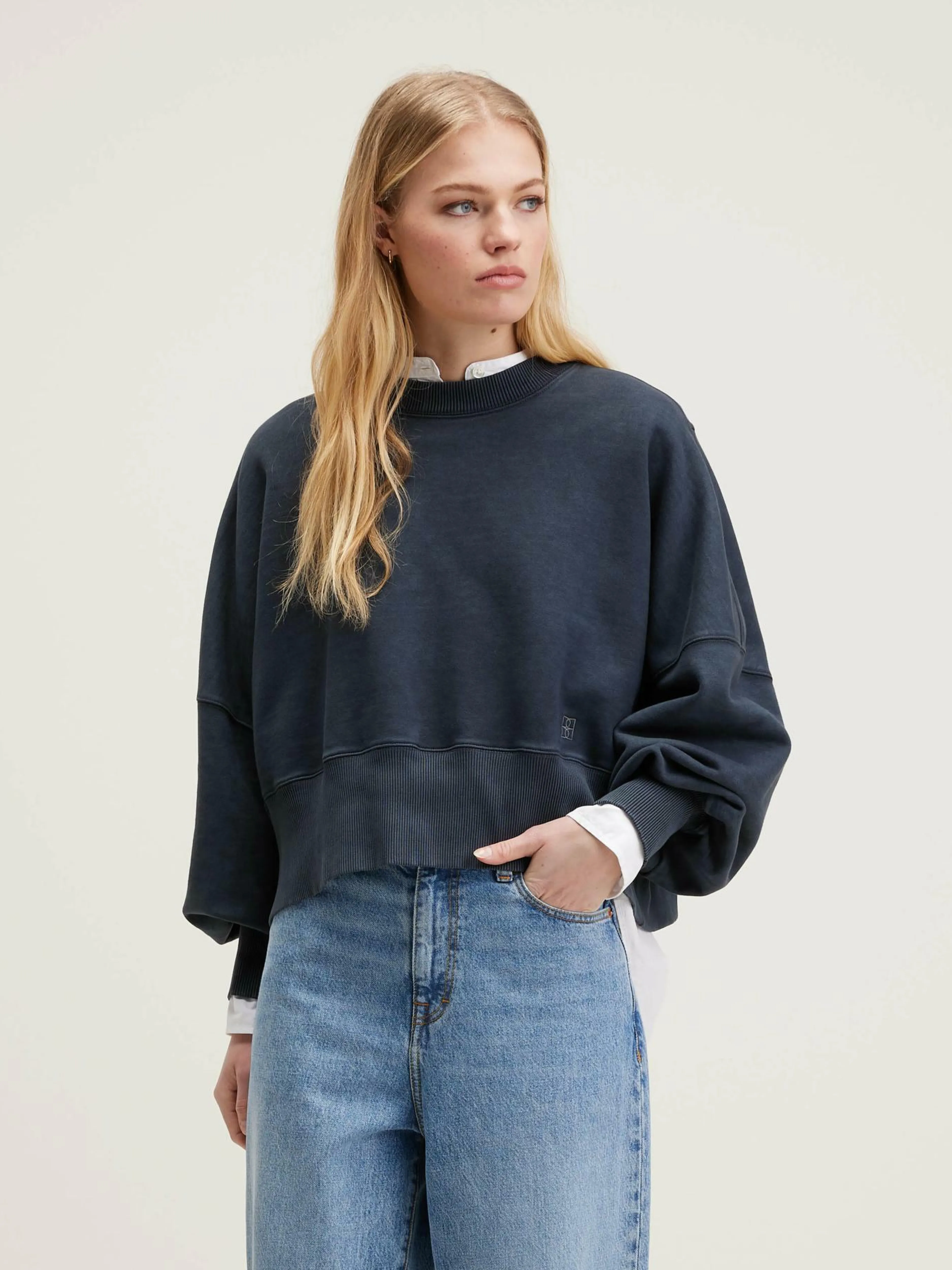 Sweatshirts-Bellerose Sweatshirt Court Salva Black beauty