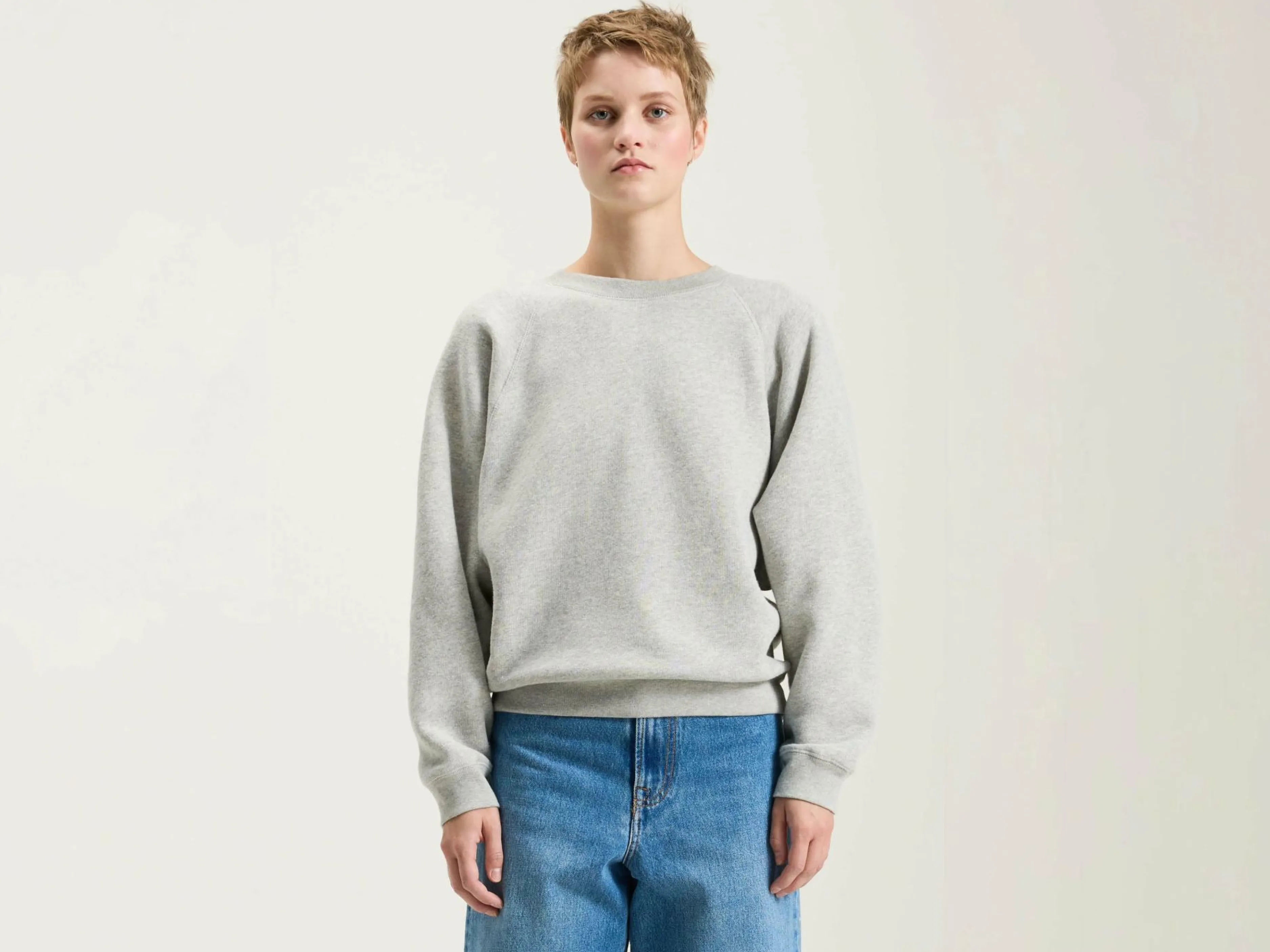 Sweatshirts-Bellerose Sweatshirt Décontracté Fella Heather grey