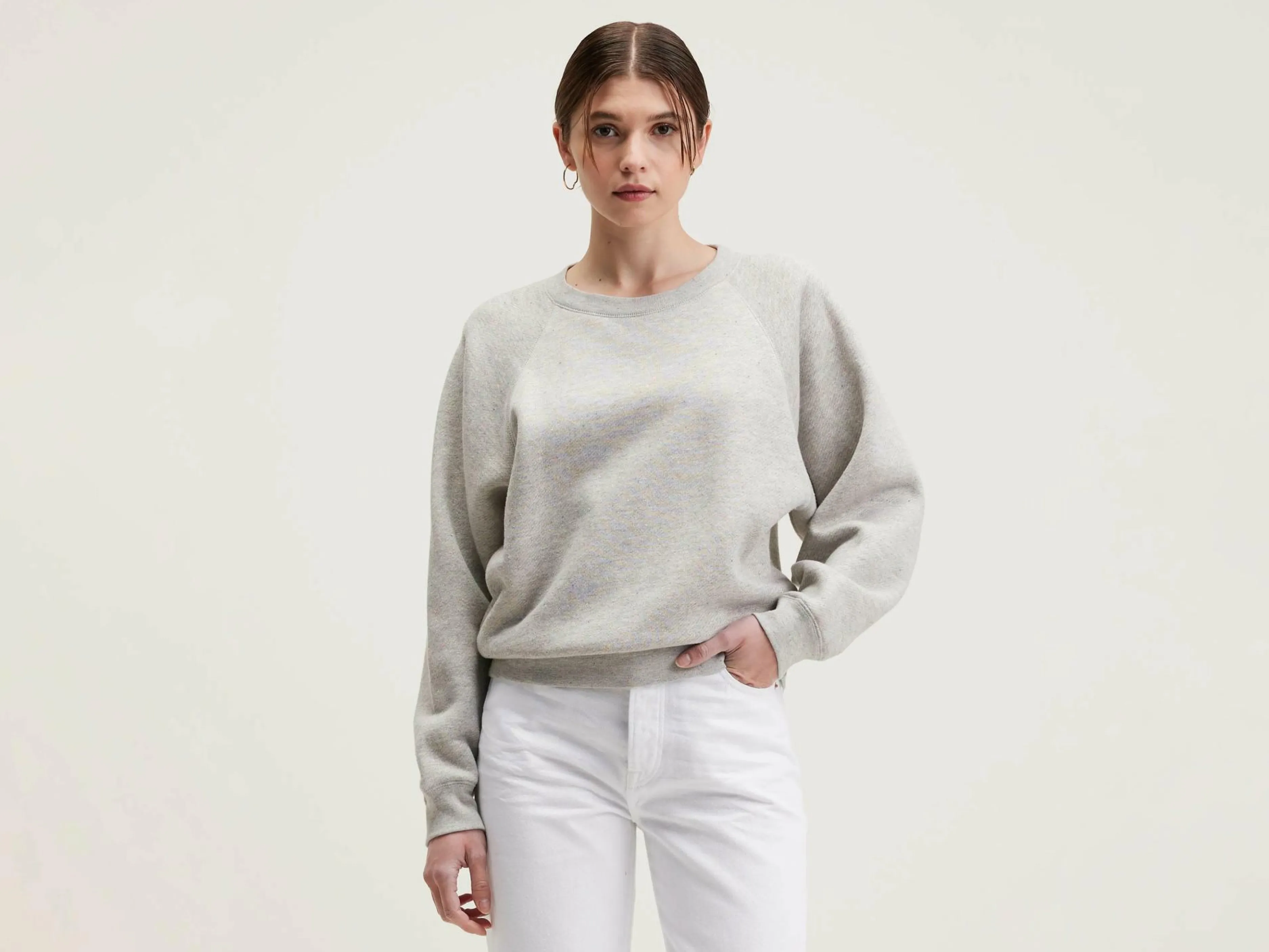 Sweatshirts-Bellerose Sweatshirt Décontracté Fella Heather grey