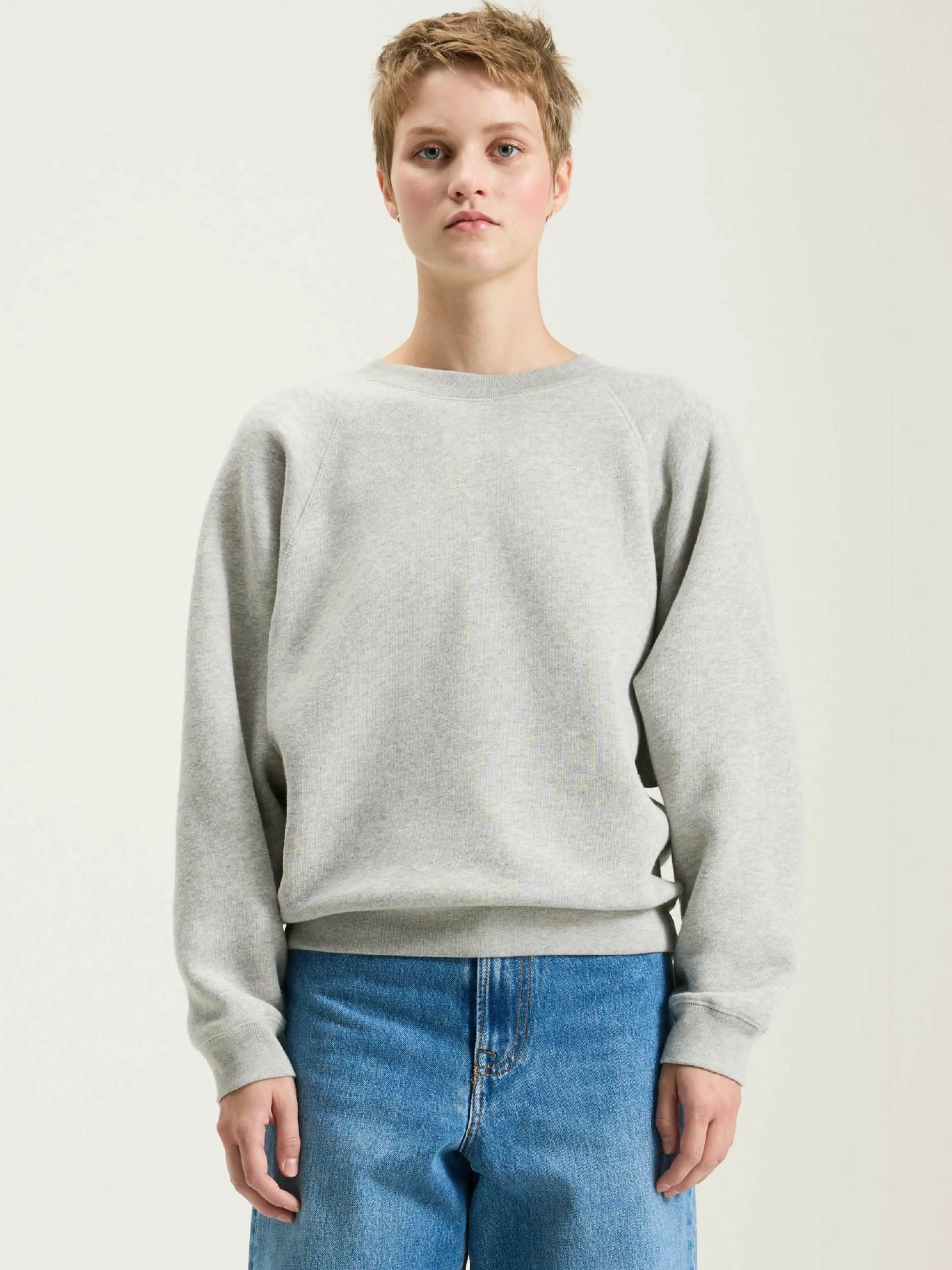 Sweatshirts-Bellerose Sweatshirt Décontracté Fella Heather grey