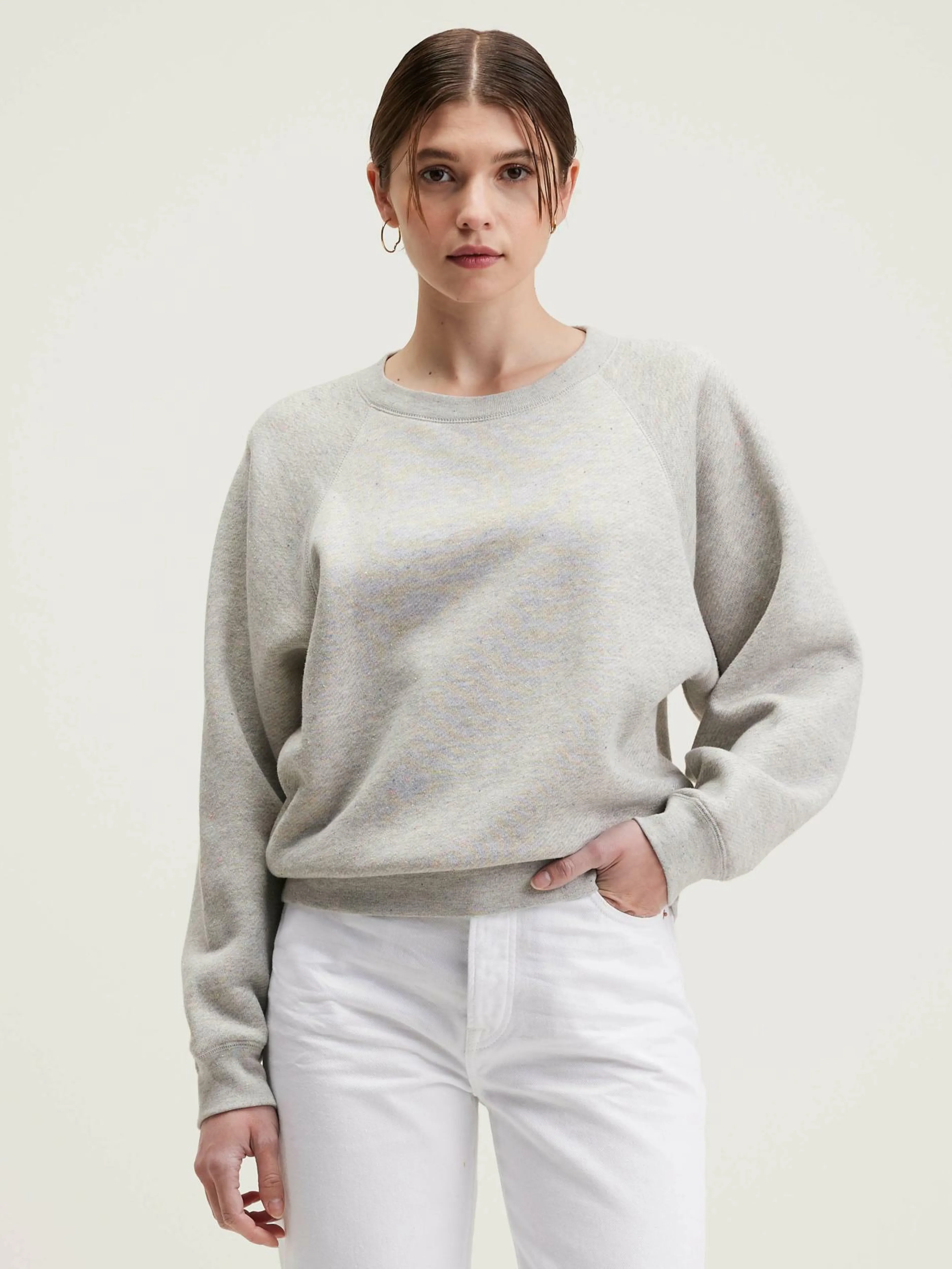 Sweatshirts-Bellerose Sweatshirt Décontracté Fella Heather grey