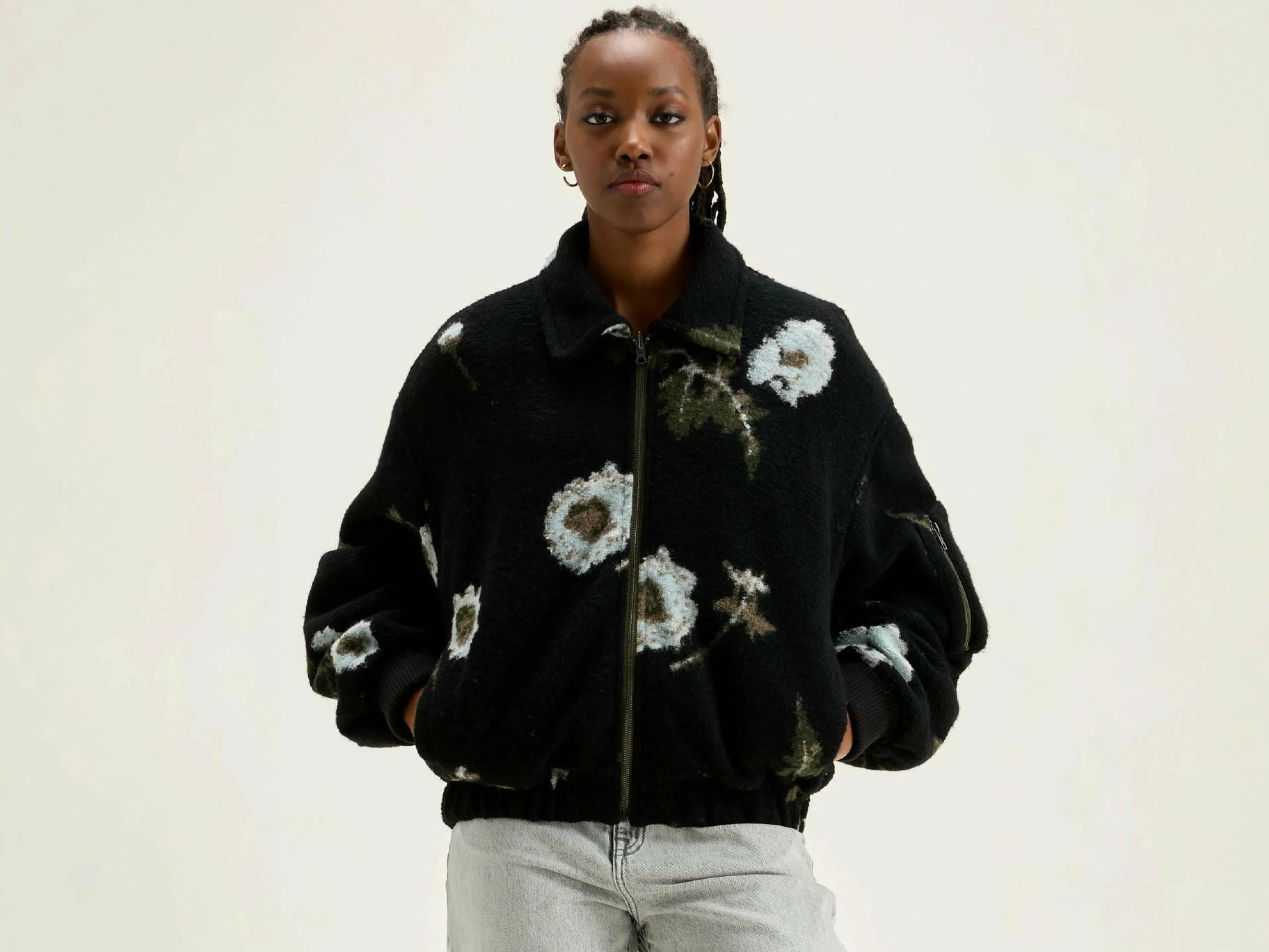 Sweatshirts-Bellerose Sweatshirt Style Bomber Asher