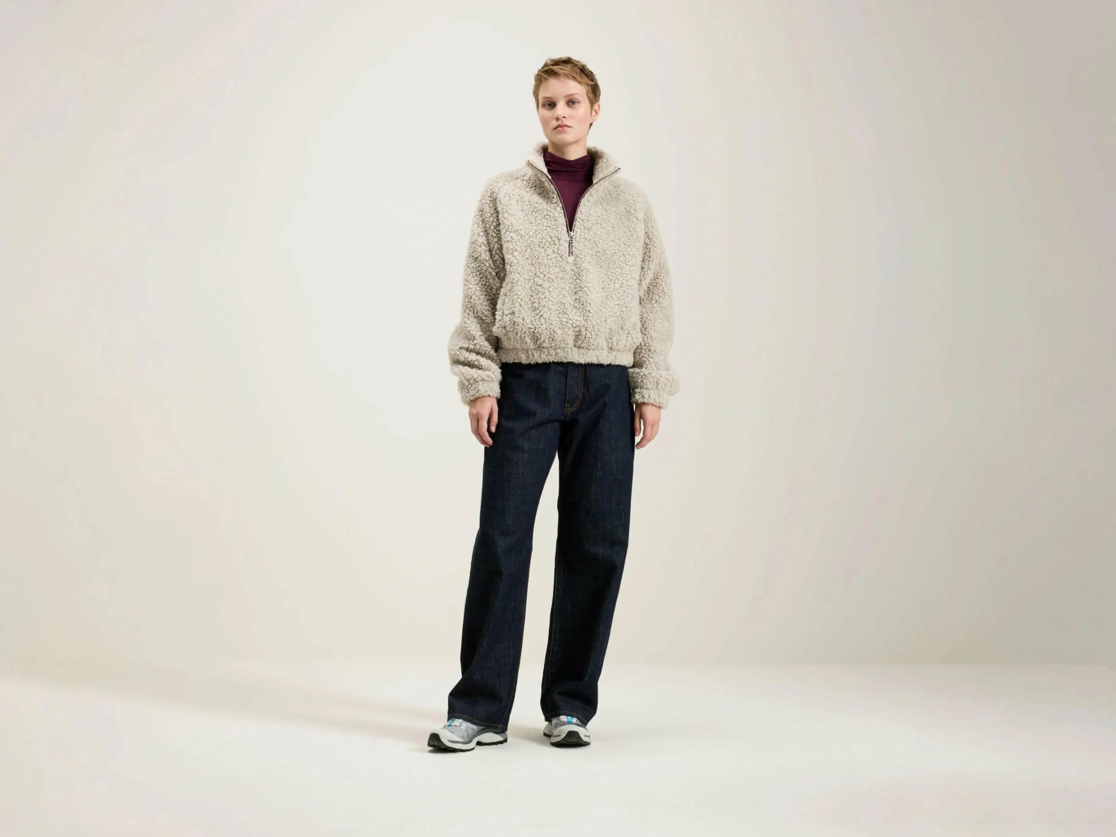 Sweatshirts-Bellerose Sweatshirt Teddy Alixe Heather grey