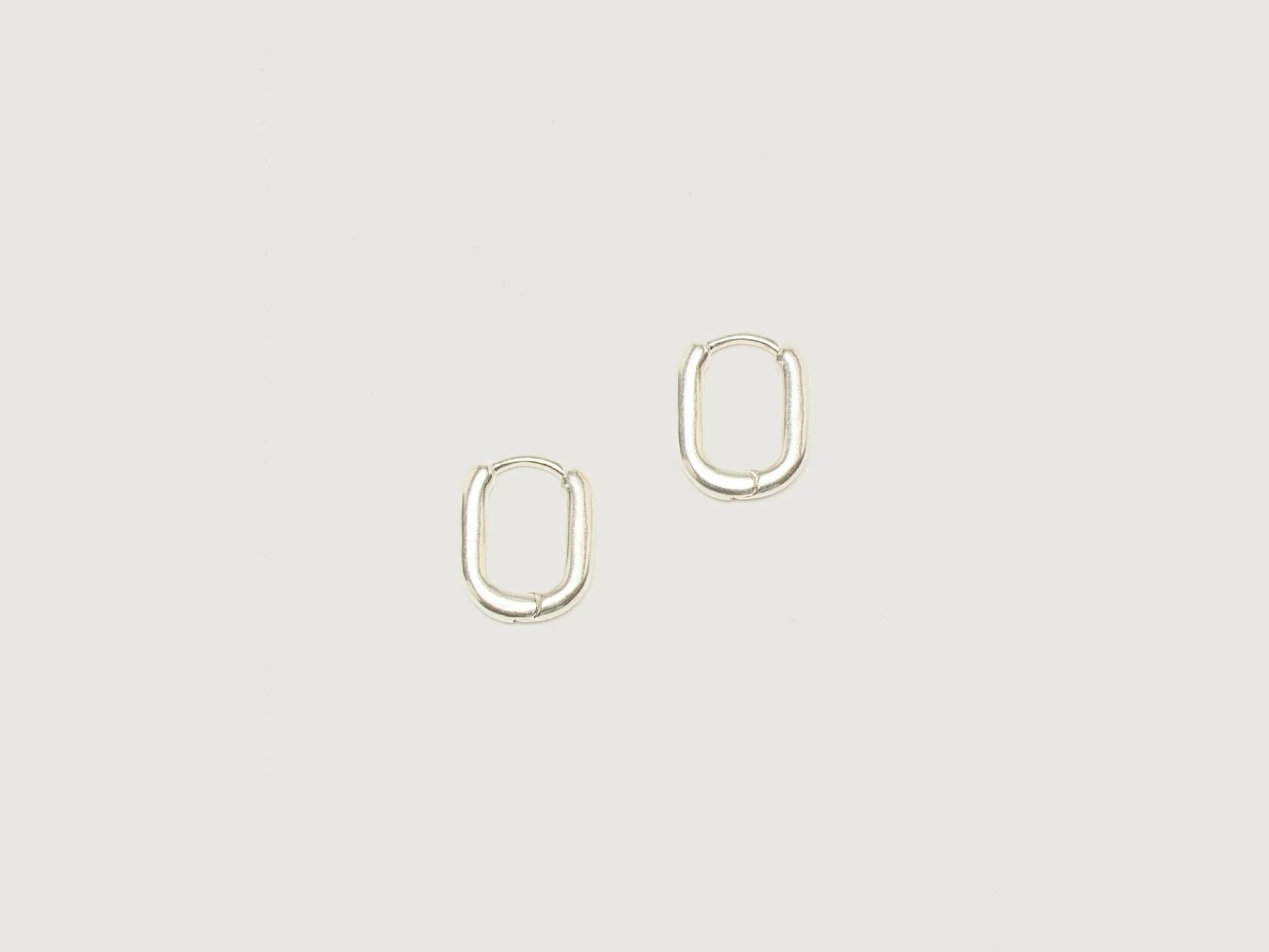 Bijoux-Ten jewellery TEN Boucles D'oreilles Oblong En Argent