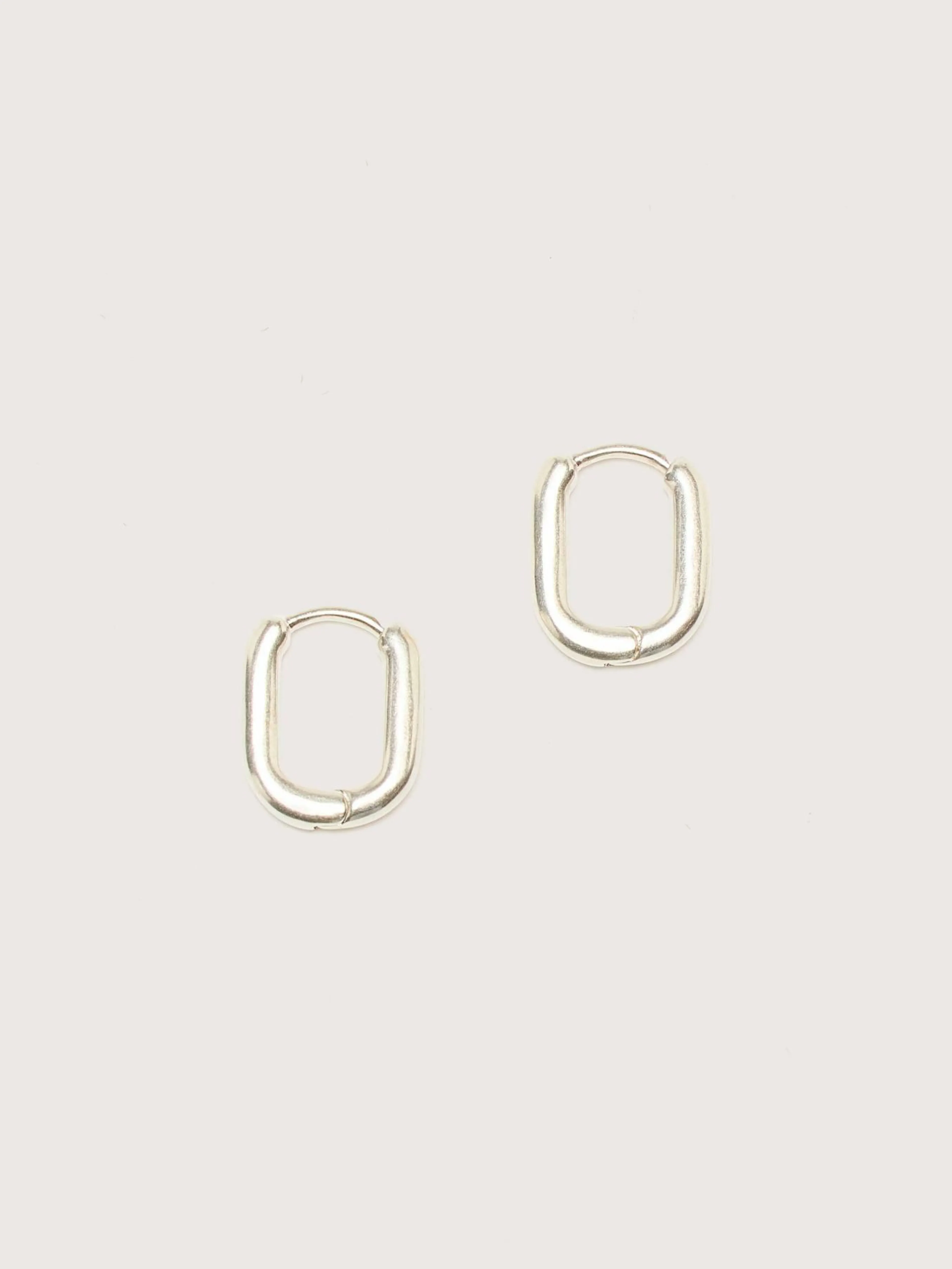 Bijoux-Ten jewellery TEN Boucles D'oreilles Oblong En Argent