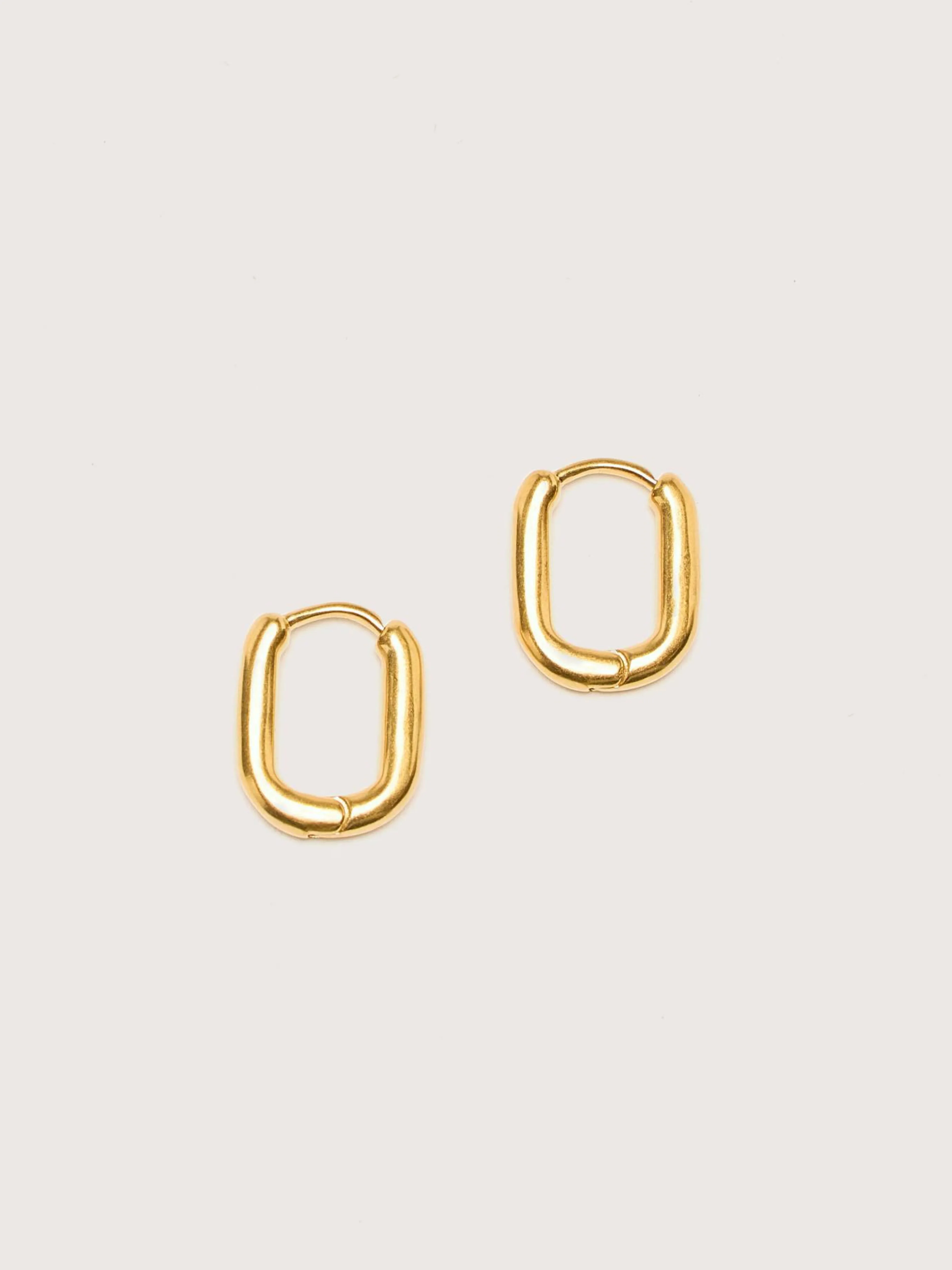 Bijoux-Ten jewellery TEN Boucles D'oreilles Oblong En Or
