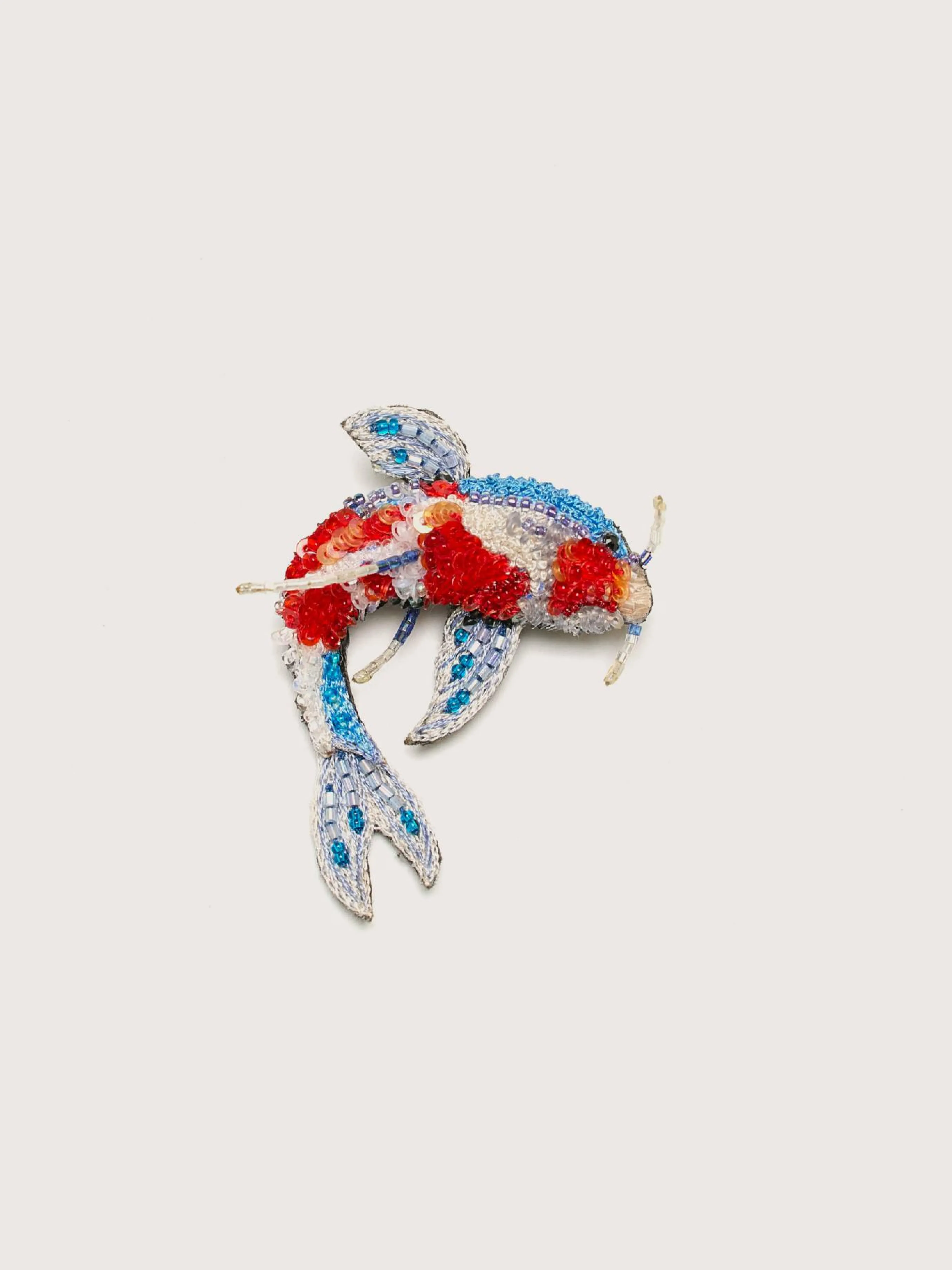 Bijoux-Trovelore Broche Kohaku Koi Fish