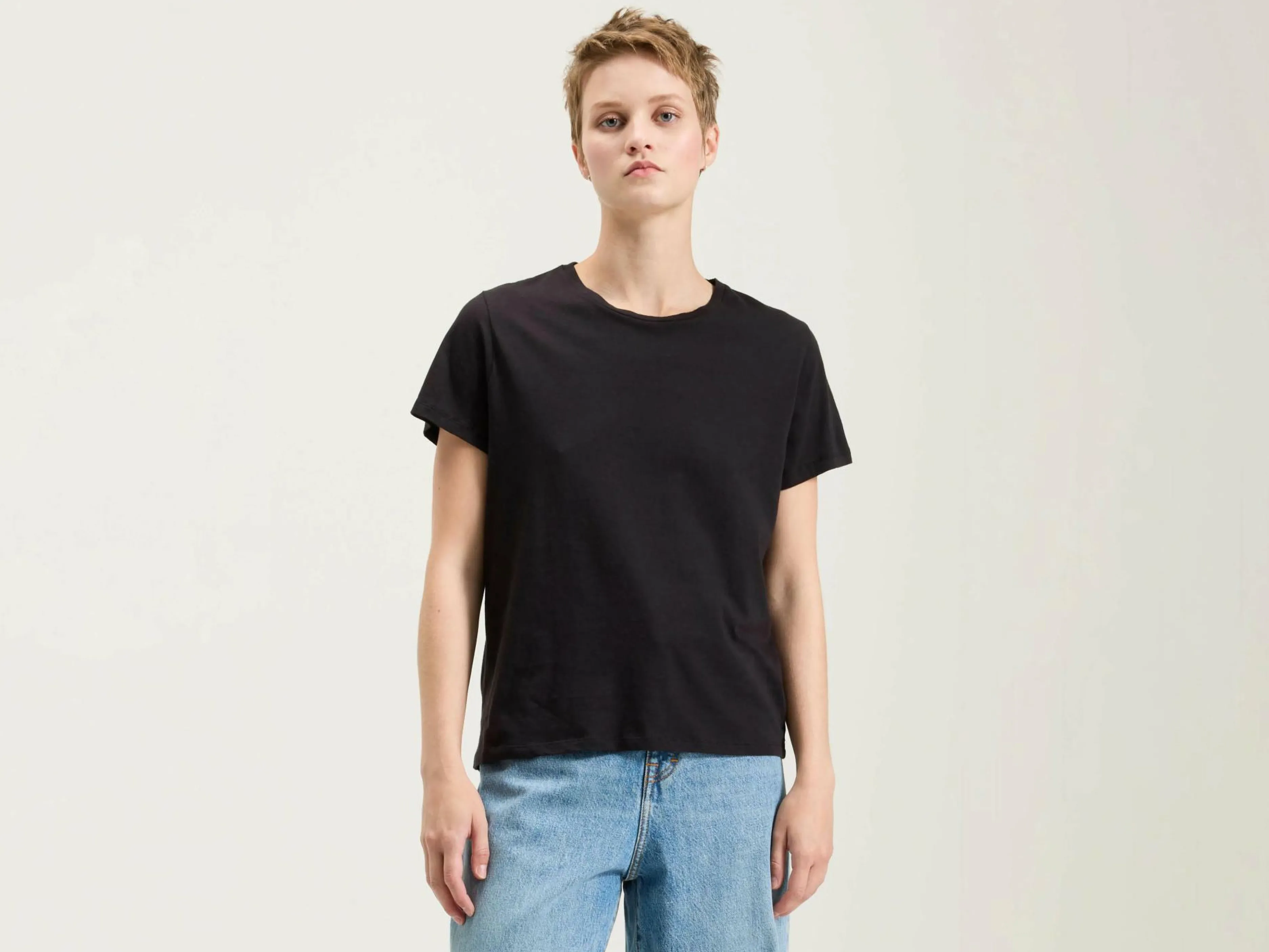 T-Shirts & Tops-Bellerose T-shirt à Manches Courtes Covi Off black