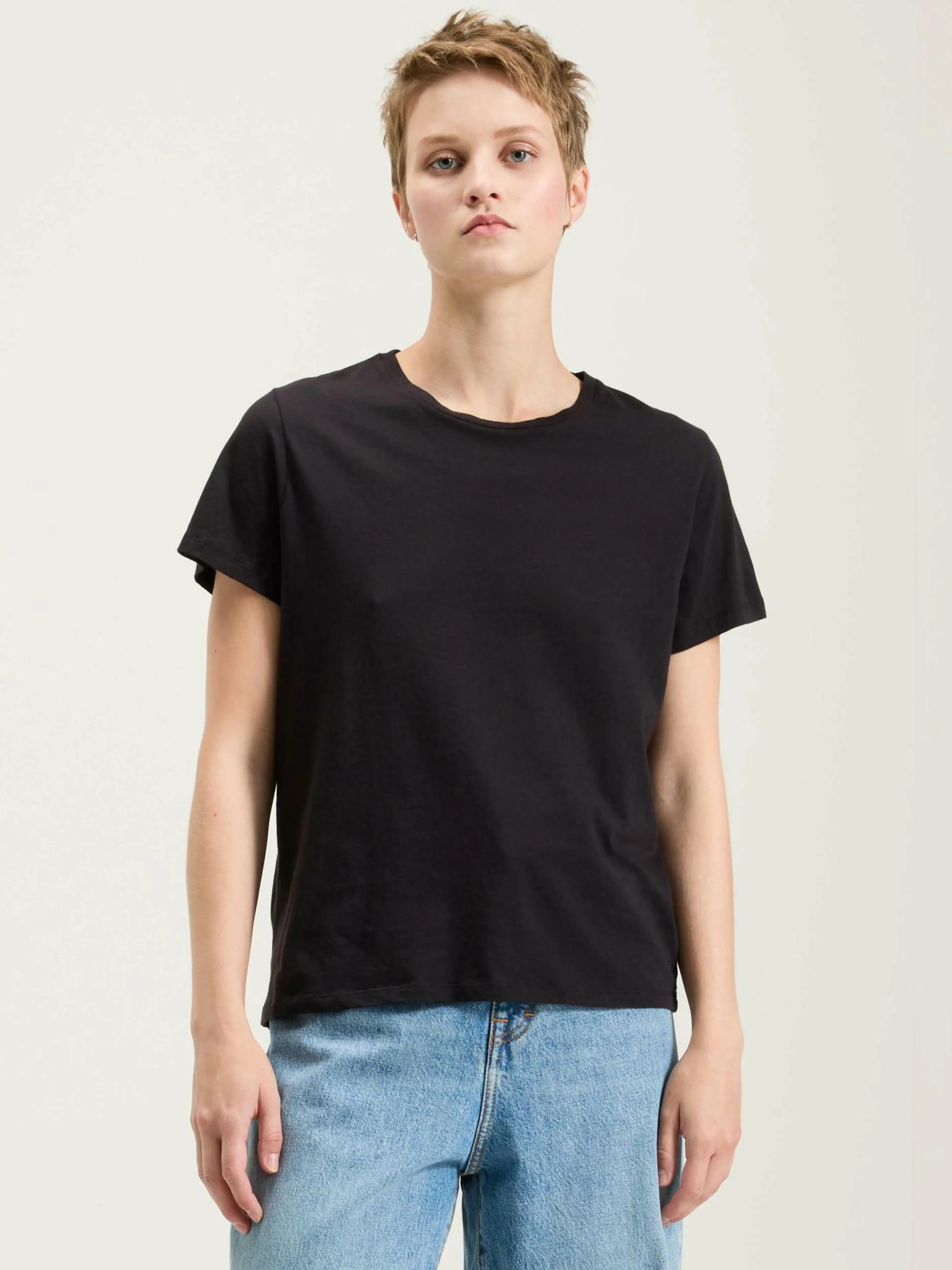 T-Shirts & Tops-Bellerose T-shirt à Manches Courtes Covi Off black